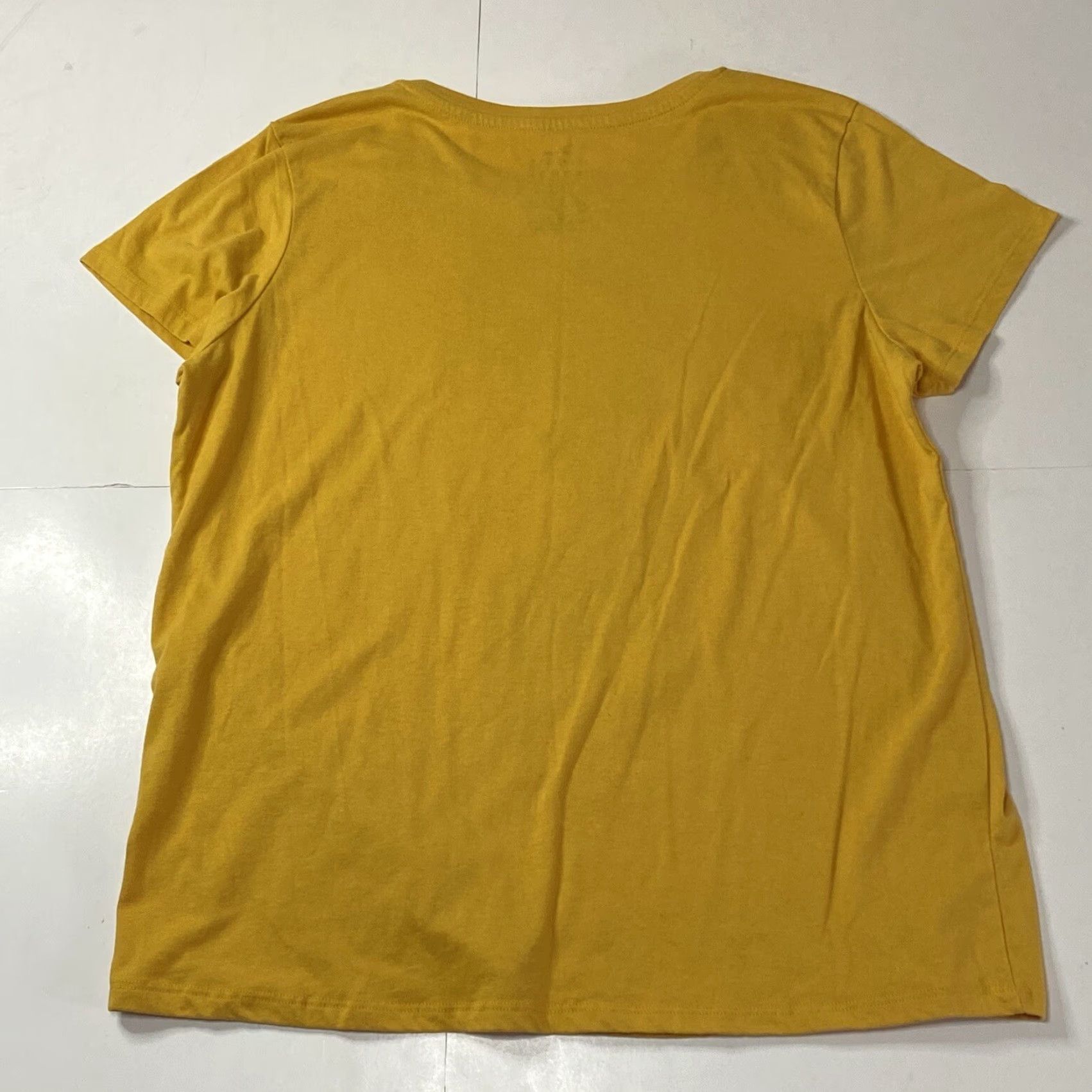 Disney VINTAGE Disney T Shirt Women’s L Minnie Mouse Graphic Yellow Round Neck Top Tee Size L / US 10 / IT 46 - 4 Thumbnail