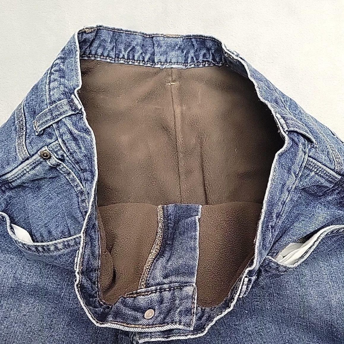 Wrangler Wrangler Jeans Men 34x34 (34x30) Blue Denim Lined Baggy Carpenter Cargo Workwear Size US 34 / EU 50 - 6 Thumbnail