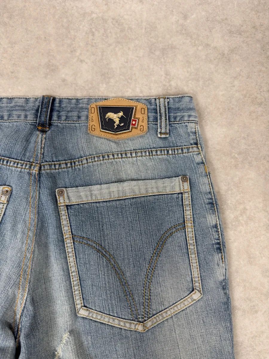 Dolce & Gabbana SS2006 Dolce & Gabbana Blue Distressed Contemporary Denim Jeans Size US 32 / EU 48 - 8 Thumbnail