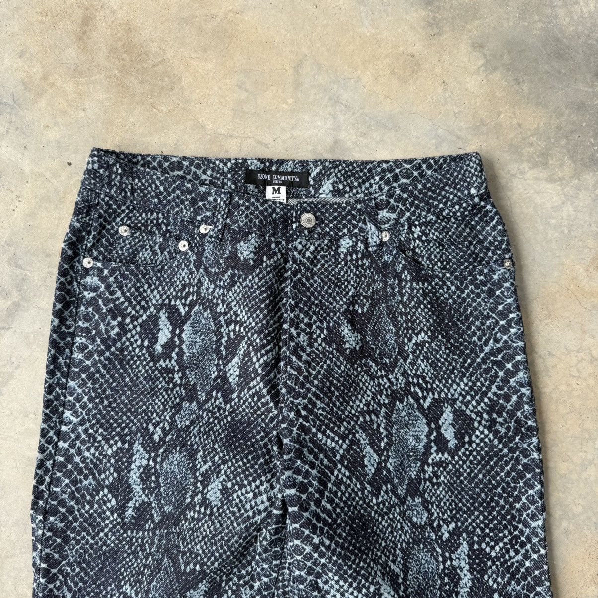 Hysteric Glamour Vintage Ozone Community Flare Snakeskin Hysteric Jeans Size US 28 / EU 44 - 3 Thumbnail