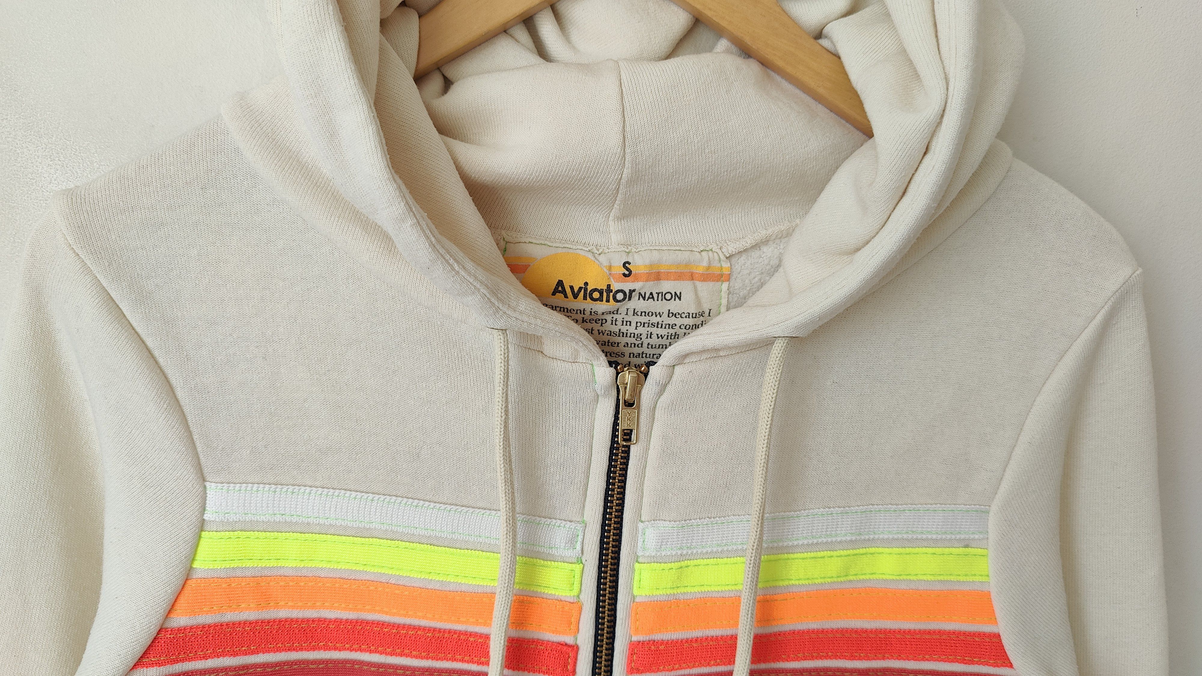 Aviator Nation Aviator Nation Striped Zip Sweatshirt Hoodie Size US S / EU 44-46 / 1 - 4 Thumbnail