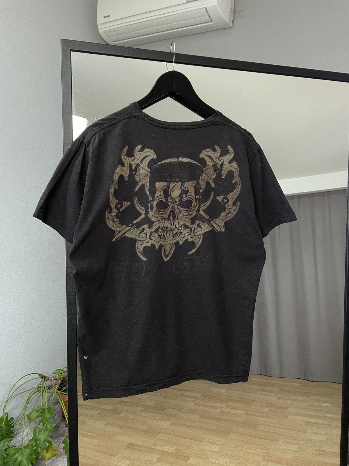 Ed Hardy × Vintage Vintage Y2K Affliction Over Printed Tee Skull T-shirt Size US M / EU 48-50 / 2 - 5 Thumbnail