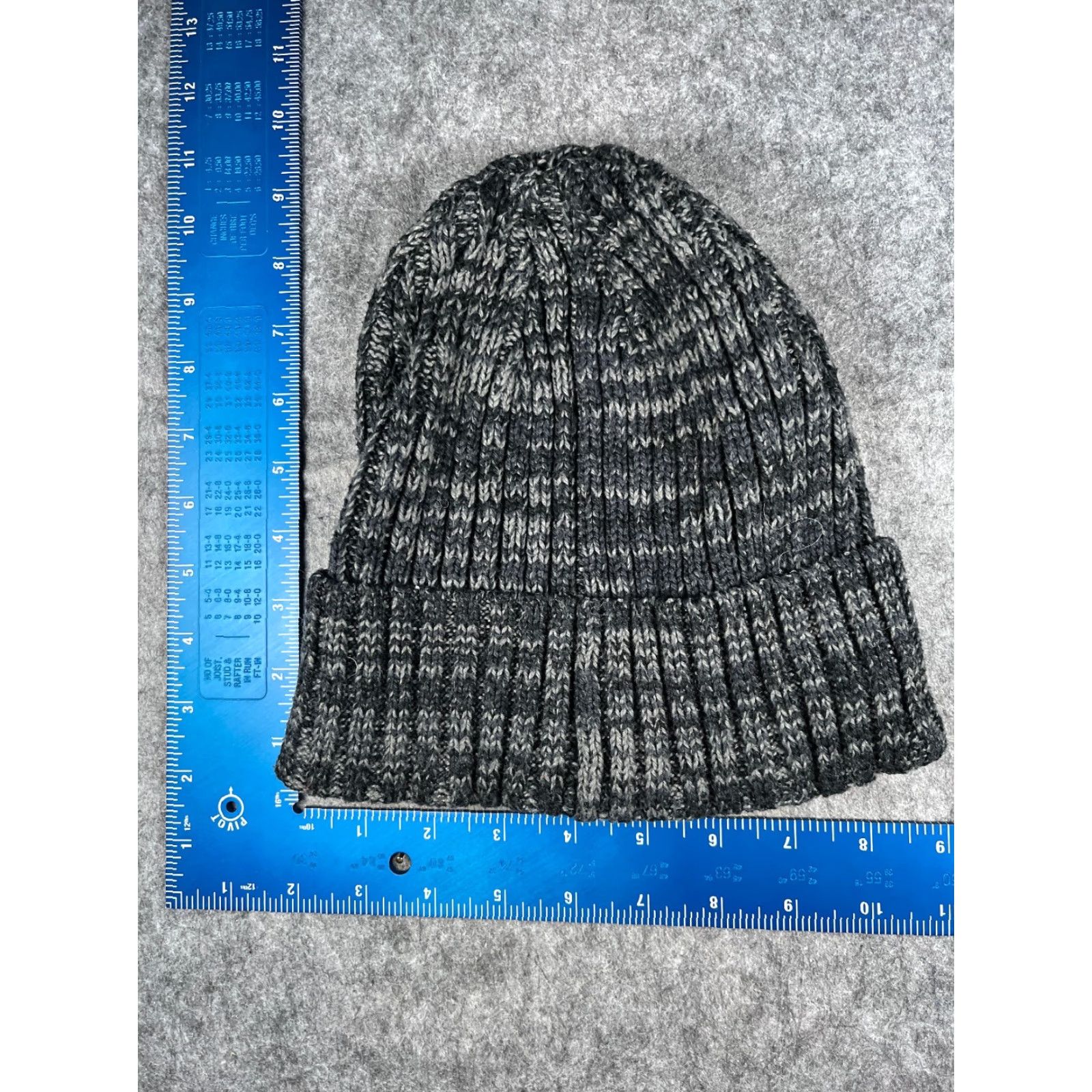 Vintage Goodfellow & Co Beanie Toque Beanie Hat Adult One Size Black Gray White Knit 100% Polyester Size ONE SIZE - 3 Thumbnail