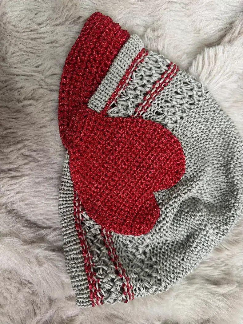 Vivienne Westwood Vivienne Westwood Red Love Knit Hat Size ONE SIZE - 5 Thumbnail