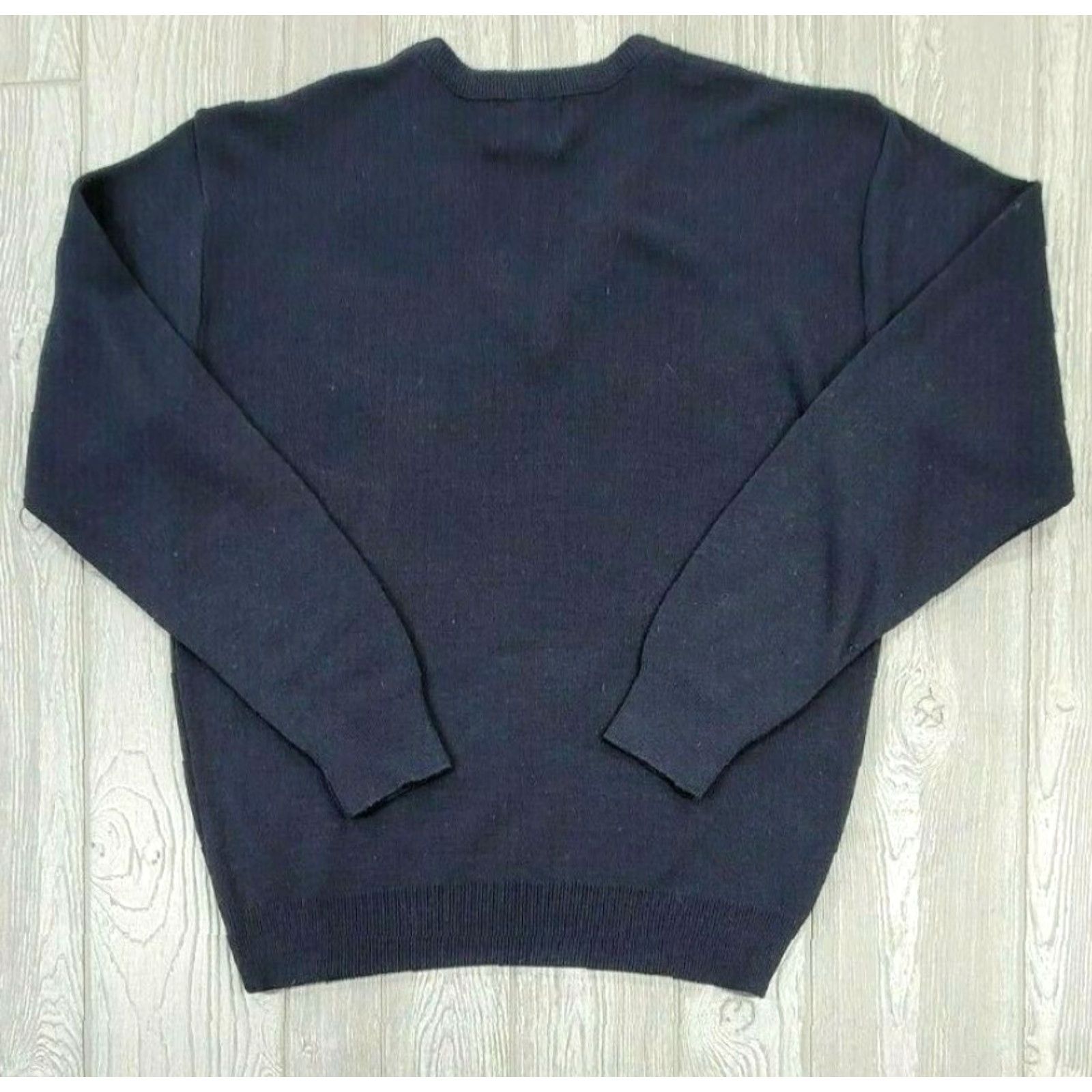 Jantzen VTG Jantzen Men’s Wool V-Neck Sweater XL Blue Grandpa Long Sleeve Pullover Knit USA 80s 90s Mens Wool V-Neck Sweater Printed? Size US XL / EU 56 / 4 - 3 Thumbnail
