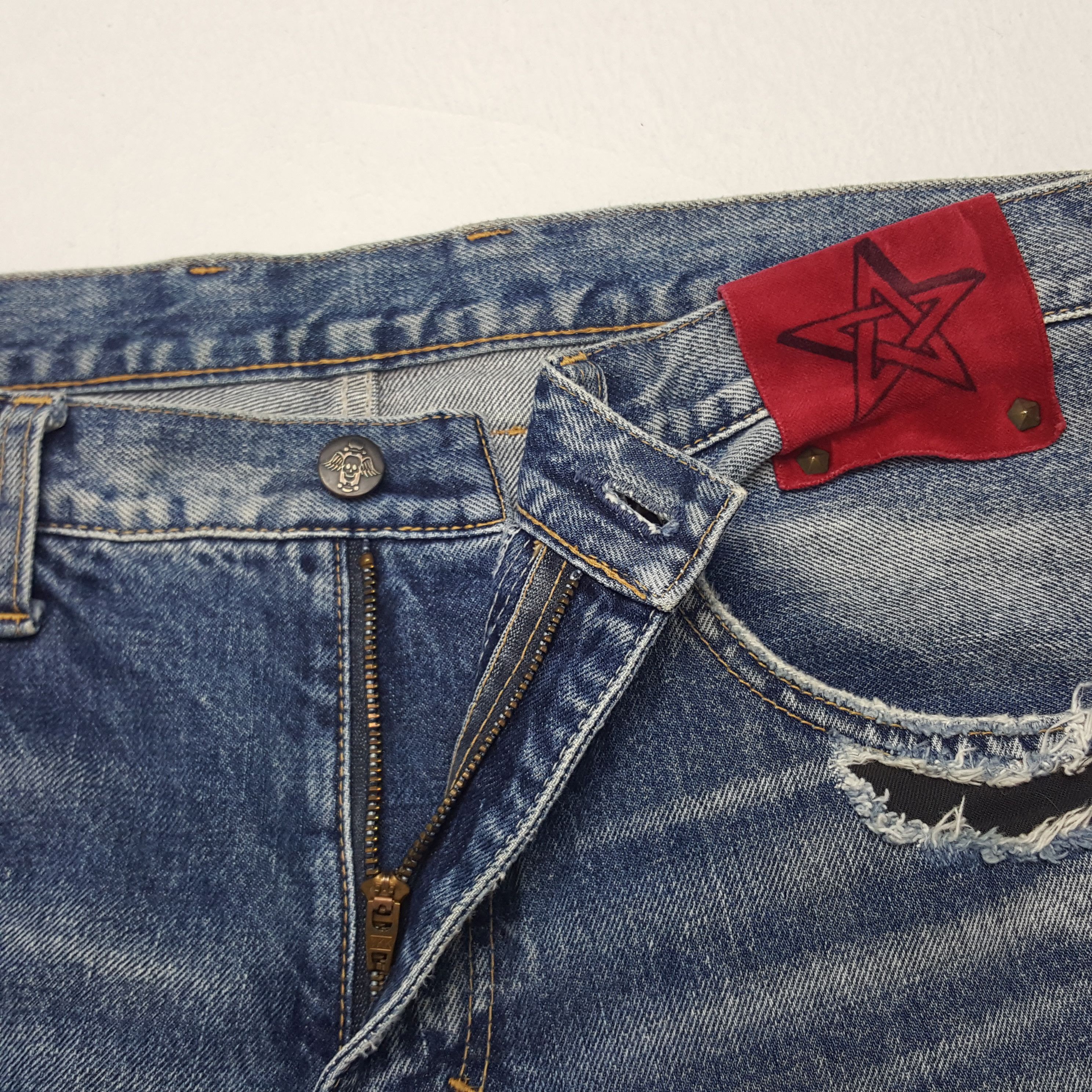 Japanese Brand × Vintage Vintage RNA Sweats Bloods Denim Jeans Size US 33 - 12 Thumbnail