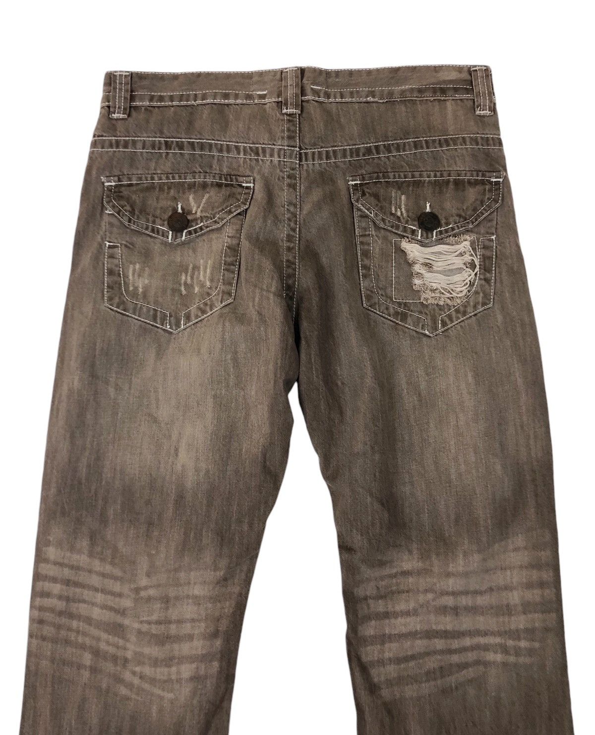 Japanese Brand Japan Brand XFactor Distress Denim Jeans Size US 34 / EU 50 - 11 Thumbnail