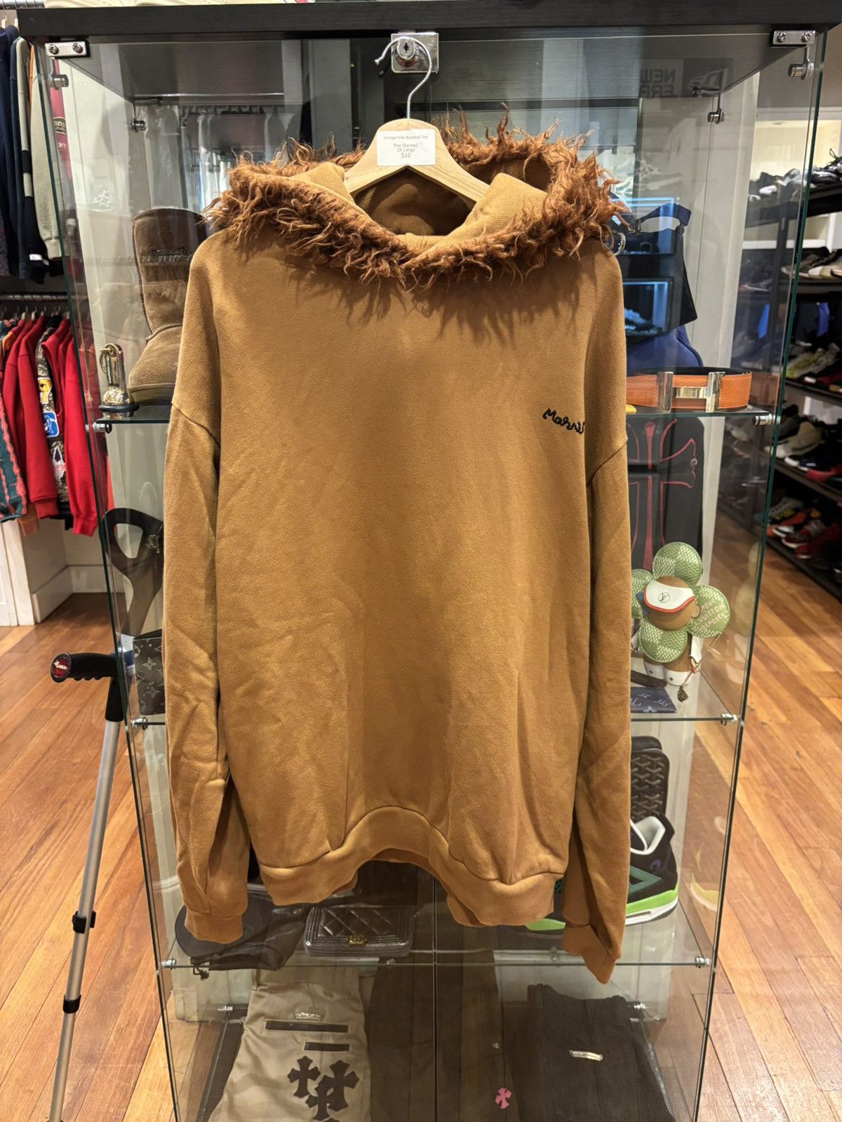 Marni Marni Furry Hooded Sweatshirt Size US L / EU 52-54 / 3 - 1 Thumbnail