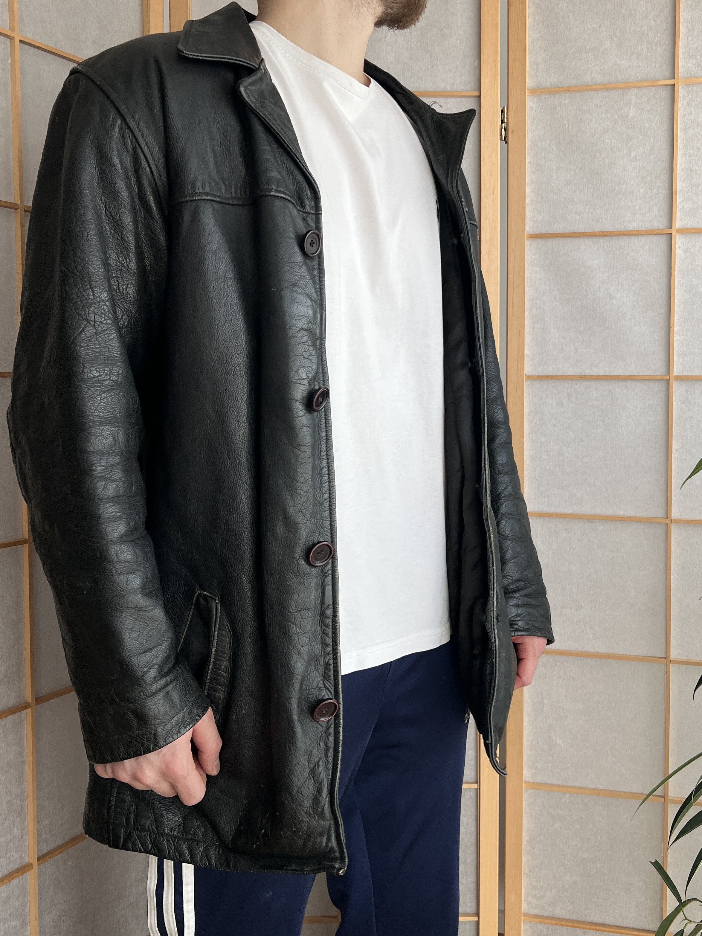 If Six Was Nine 14th Addiction Yohji Yamamoto style leather jacket LGB Boxy Size US L / EU 52-54 / 3 - 21 Thumbnail