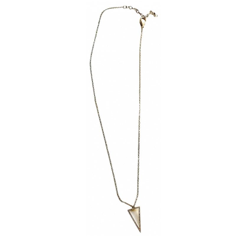 Nordstrom NORDSTROM Gold White CZ Triangle Charm Pendant Necklace Size ONE SIZE - 1 Thumbnail