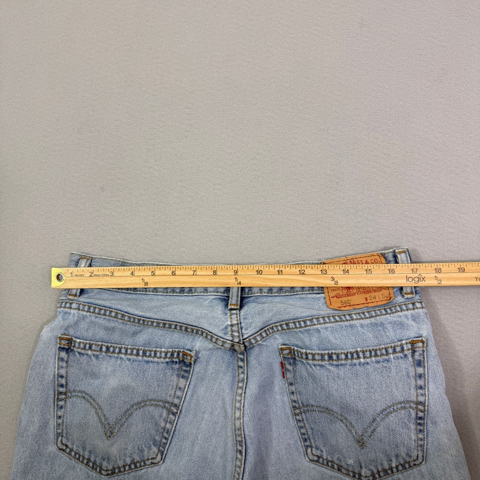 Levi's Vintage Levis 560 Comfort Fit Jeans 34x30 Blue Light Wash Size US 34 / EU 50 - 11 Thumbnail
