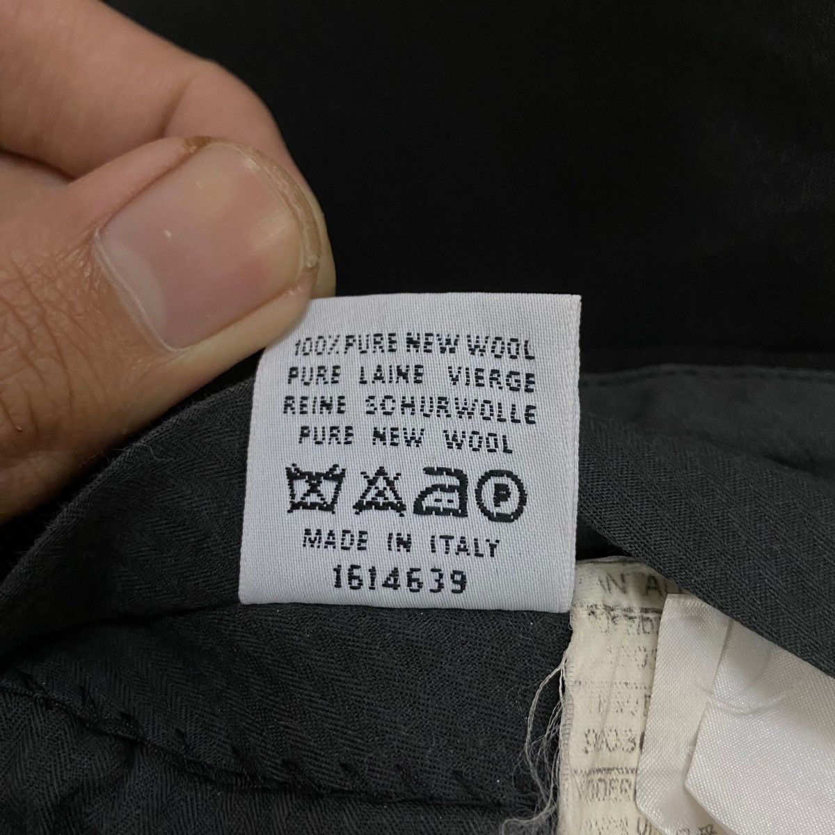 Canali Vintage Canali Italy Black Formal Wool Trousers Slack Pants Size US 35 - 12 Thumbnail