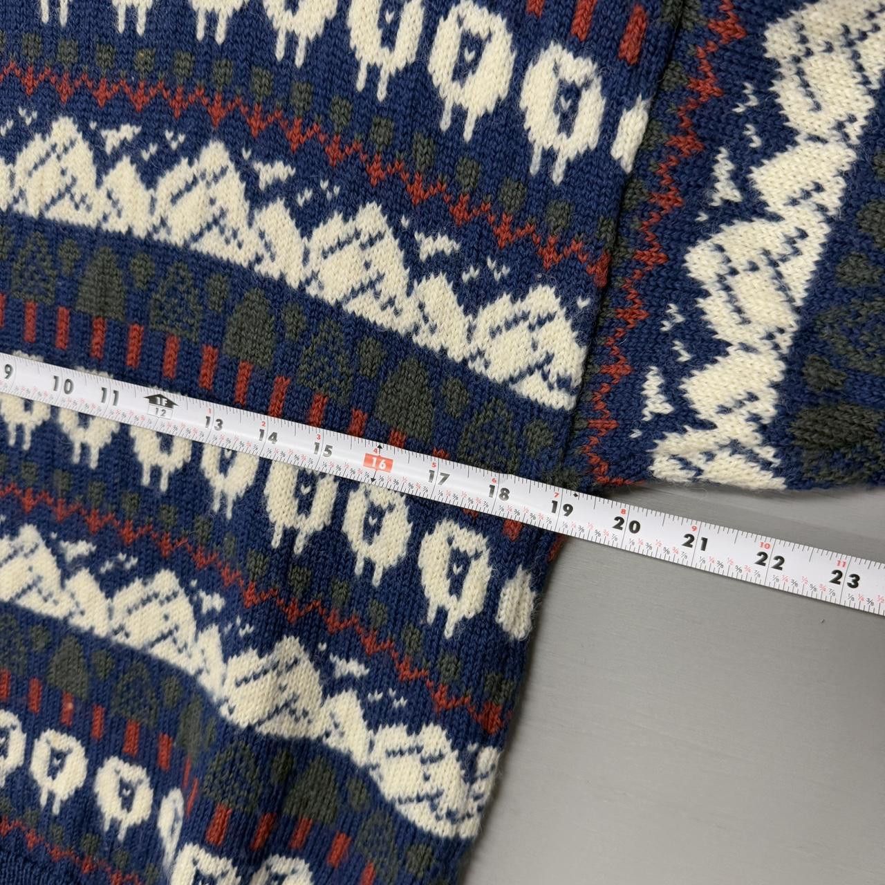 Vintage Vintage Jumpers 100% Wool Sheep Cottage Sweater Small Size US S / EU 44-46 / 1 - 5 Thumbnail