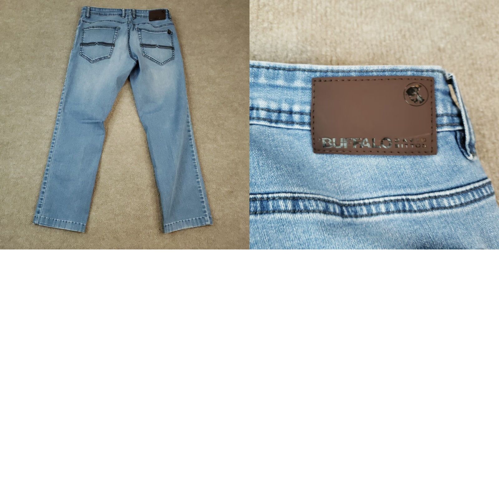 Buffalo David Bitton Buffalo David Bitton Slim Fit Blue Denim Jeans Mens 32x26 Size US 32 / EU 48 - 8 Thumbnail