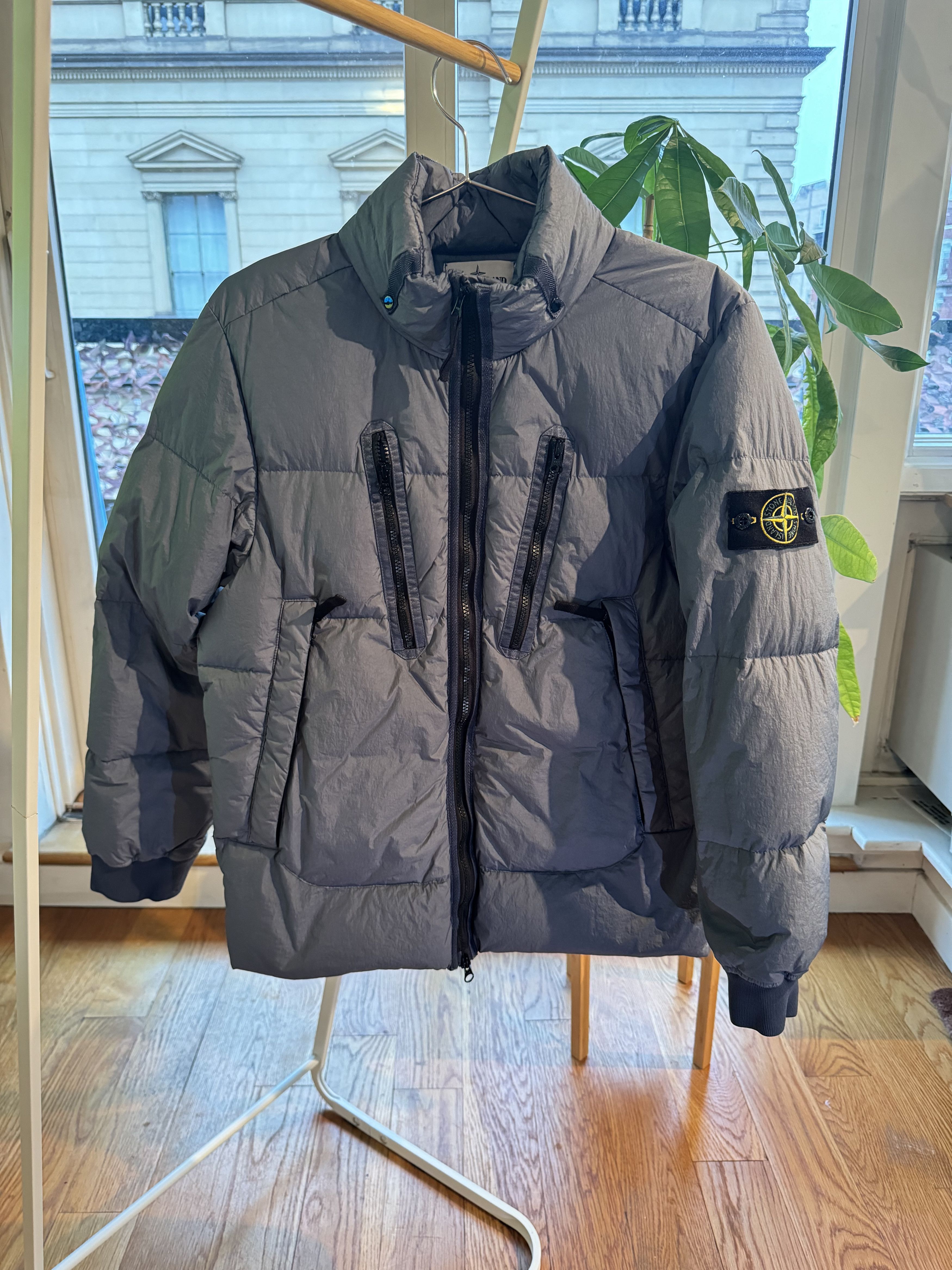 image of Stone Island Pastel Blue Jacket (S), Men's (Size Small)