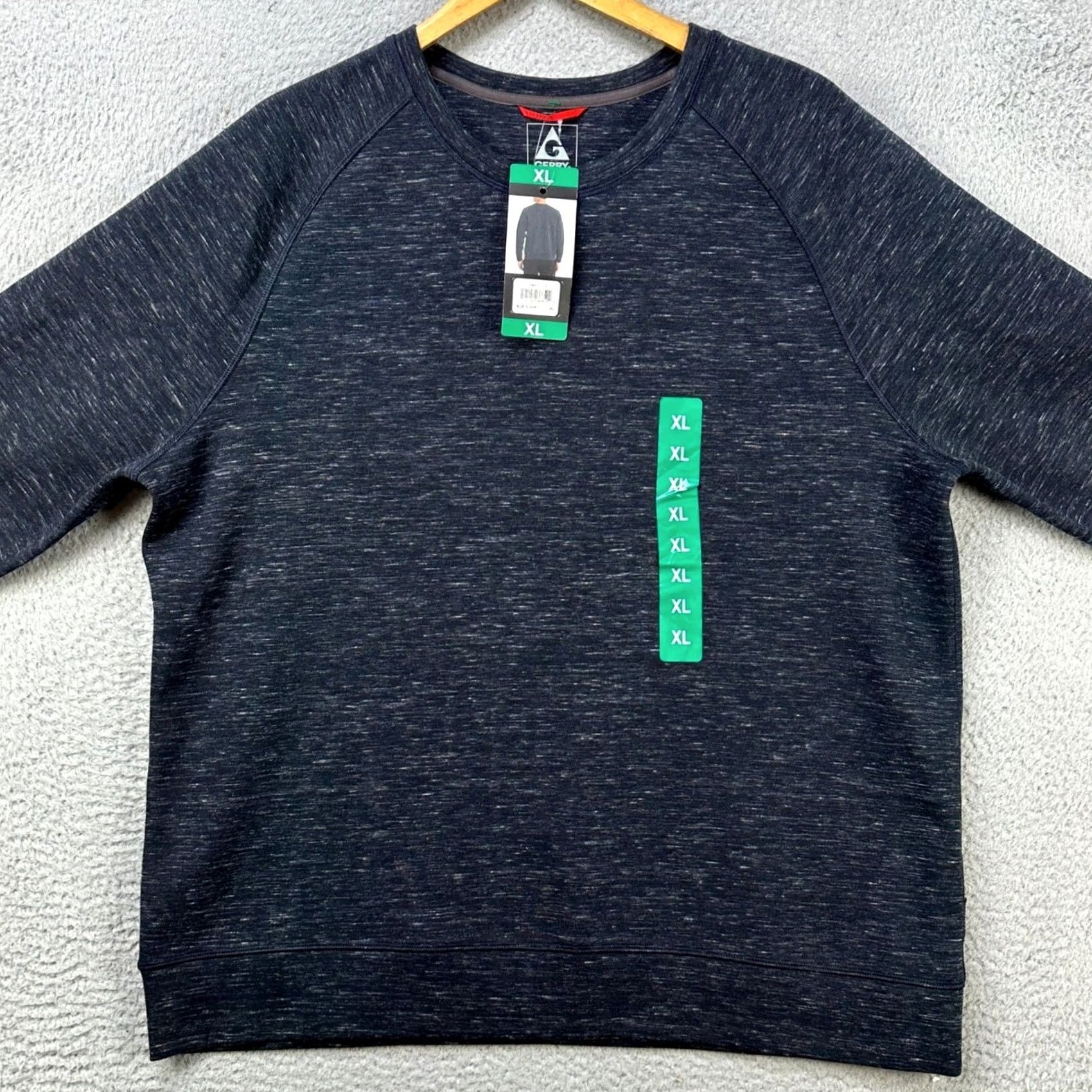 Vintage Gerry Sweatshirt Pullover Mens XL Blue Heather Crewneck Long Sleeve Stretch NEW Size US XL / EU 56 / 4 - 3 Thumbnail