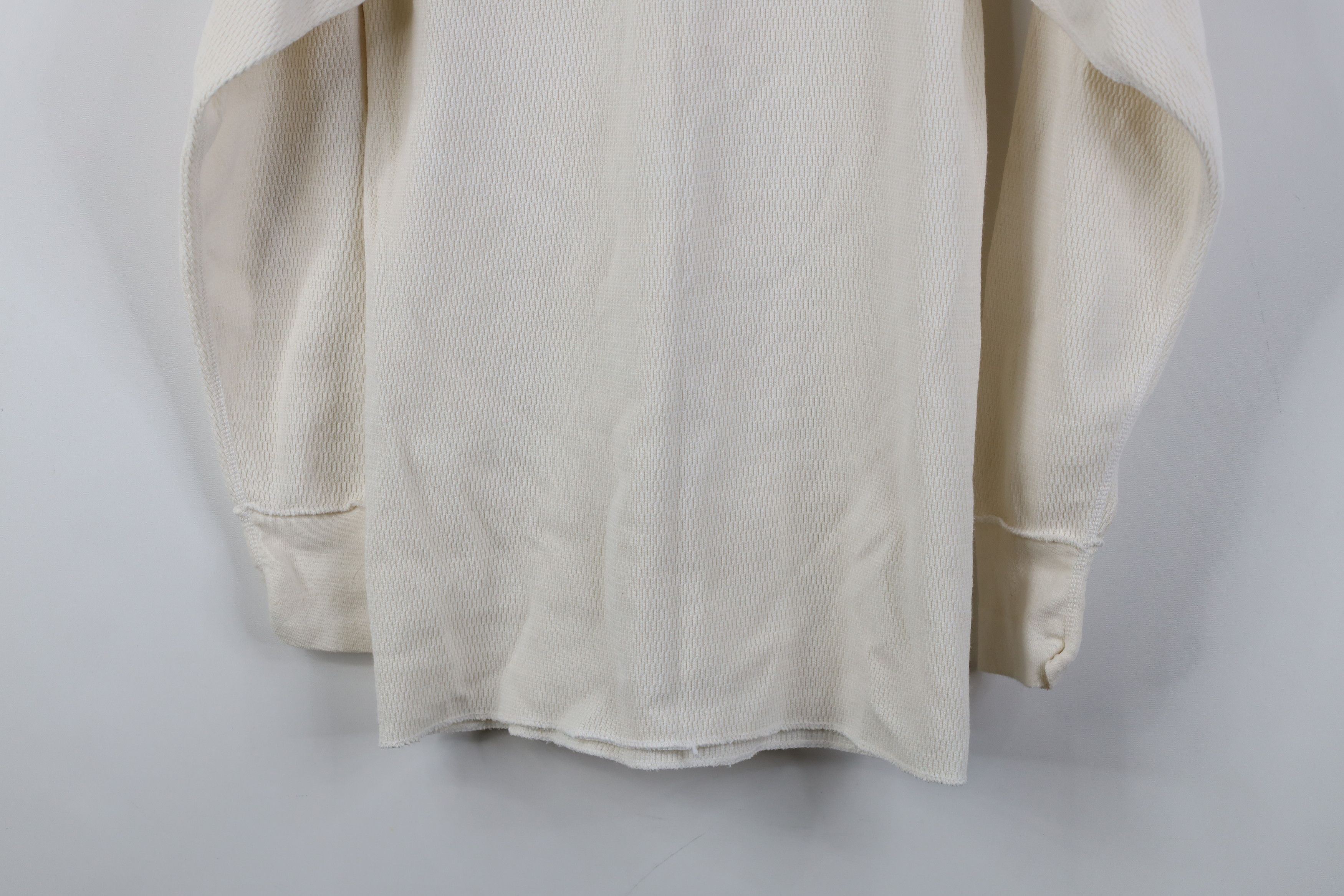 Vintage Vintage 90s Streetwear Waffle Knit Long Sleeve T-Shirt USA Size US S / EU 44-46 / 1 - 13 Thumbnail