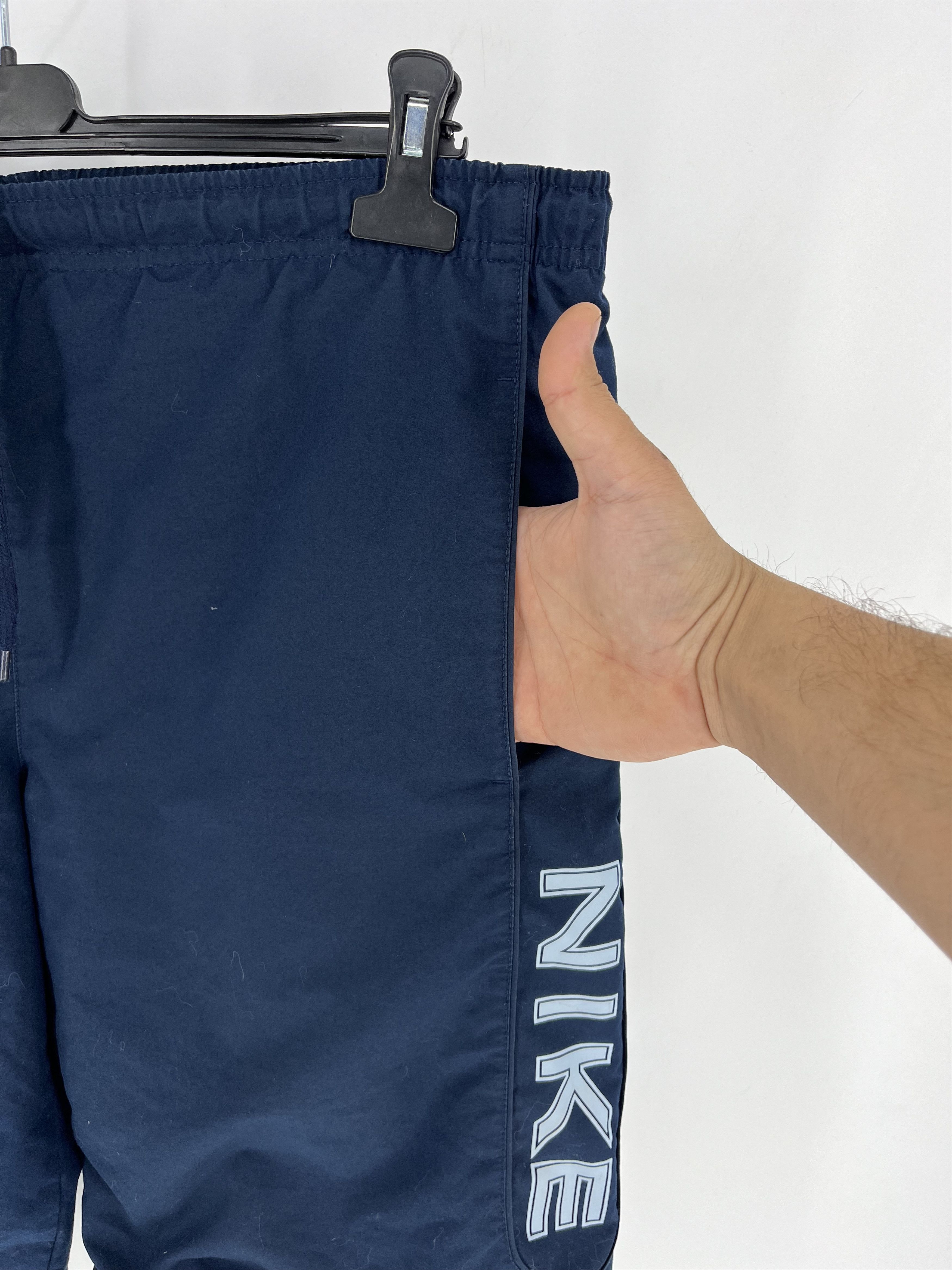 Nike × Vintage 90s Vintage Nike Swoosh Logo Shorts Travis Style Size US 32 / EU 48 - 5 Thumbnail