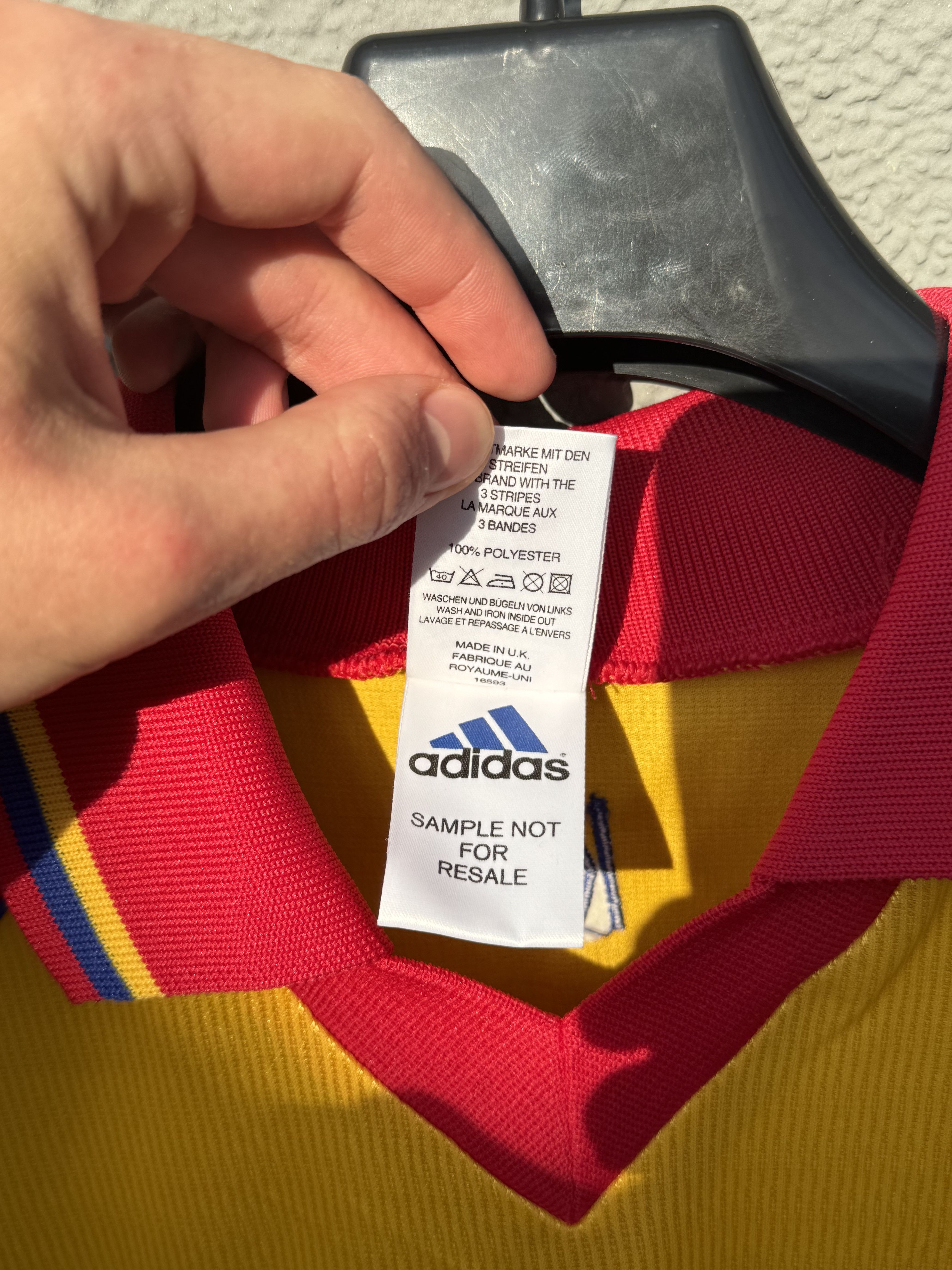 Adidas × Vintage KARLSRUHE 1998 1999 HOME FOOTBALL ADIDAS Yellow VINTAGE Size US M / EU 48-50 / 2 - 6 Thumbnail