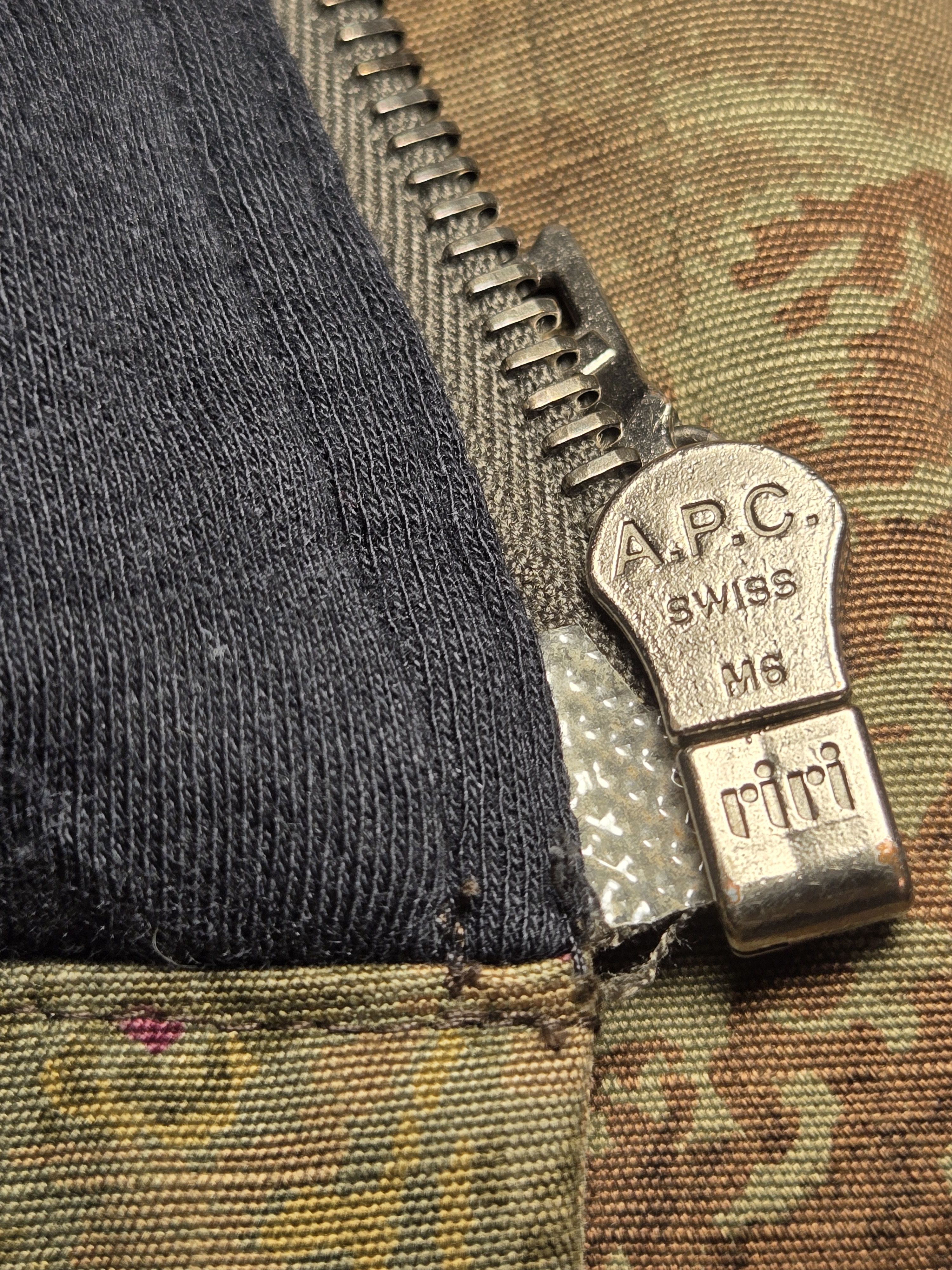 A.P.C. APC 1999 Made in France All-over Pattern Zip-up Hoodie riri Size US XS / EU 42 / 0 - 4 Thumbnail
