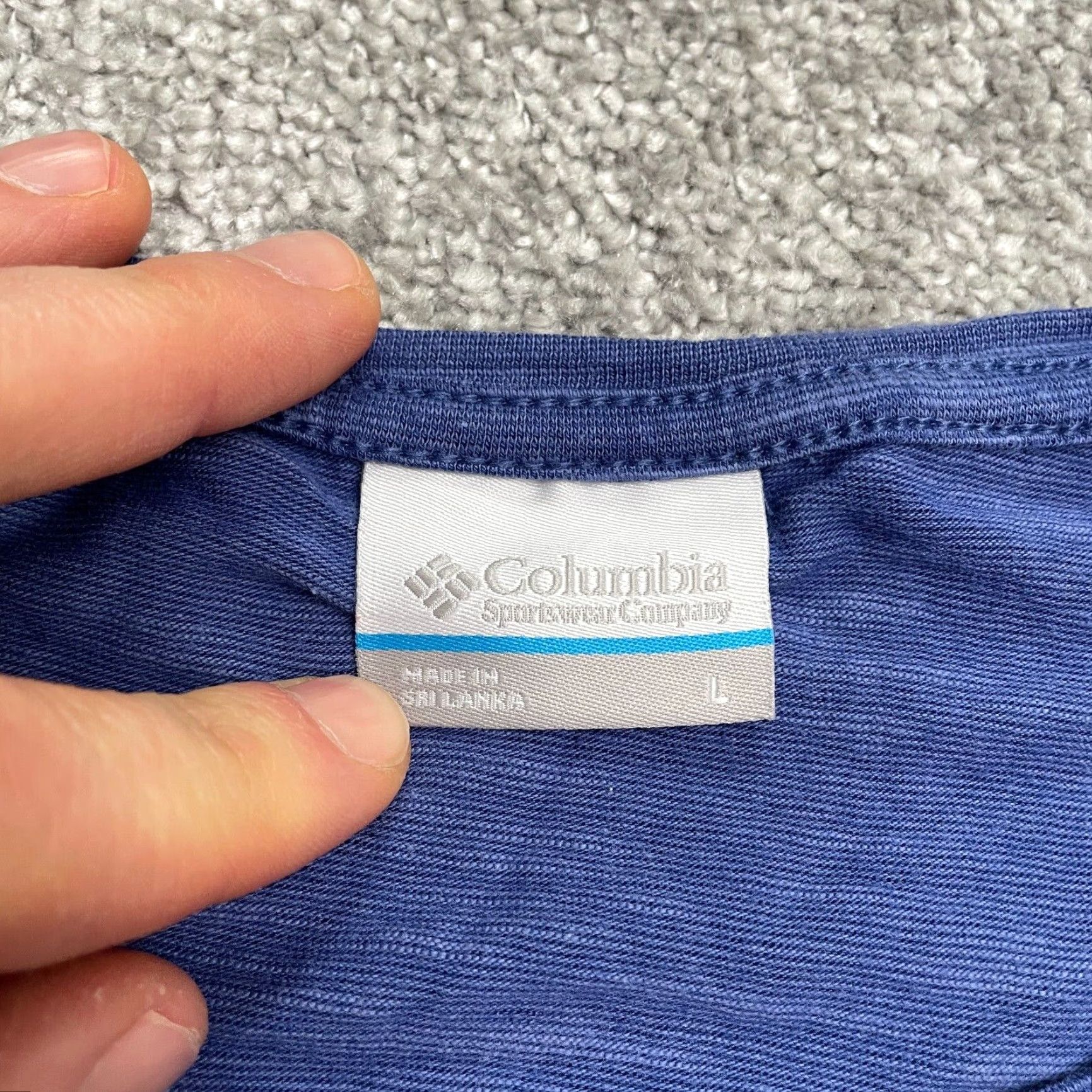 Vintage Columbia Shirt Womens L Blue Long Sleeve Casual Outdoor Knit Size L / US 10 / IT 46 - 6 Thumbnail