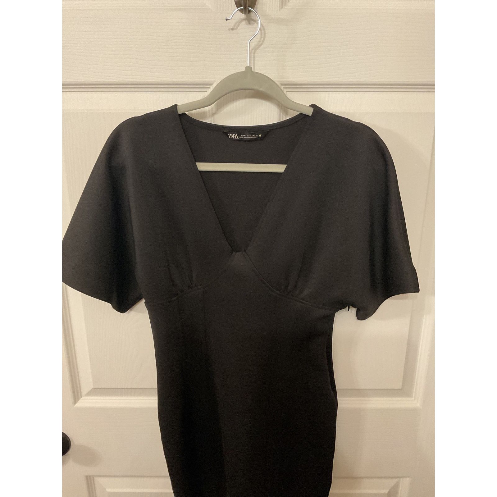 Zara Zara Black BodyCon Flare Sleeve Mini Dress, M Size M / US 6-8 / IT 42-44 - 2 Thumbnail