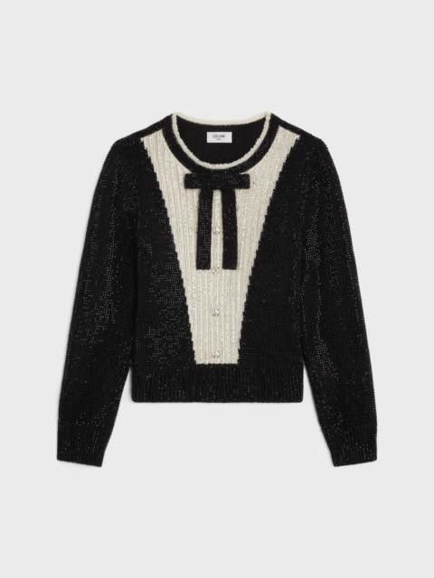o1w1db10125 2AE6C397W Embroidered Crewneck Sweater