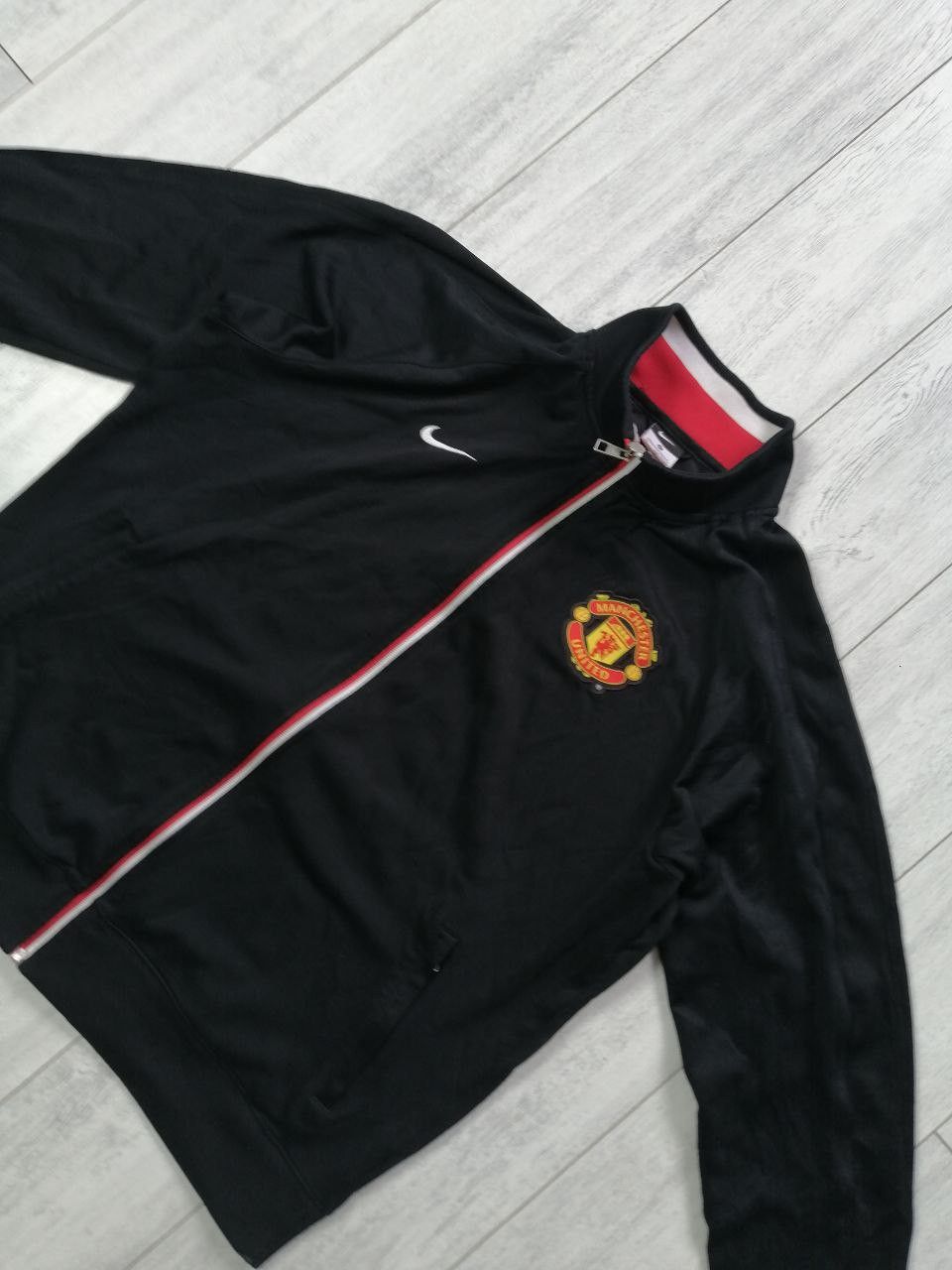 Nike MANCHESTER UNITED 2013 FOOTBALL SOCCER TRACK JACKET NIK Size US XL / EU 56 / 4 - 3 Thumbnail