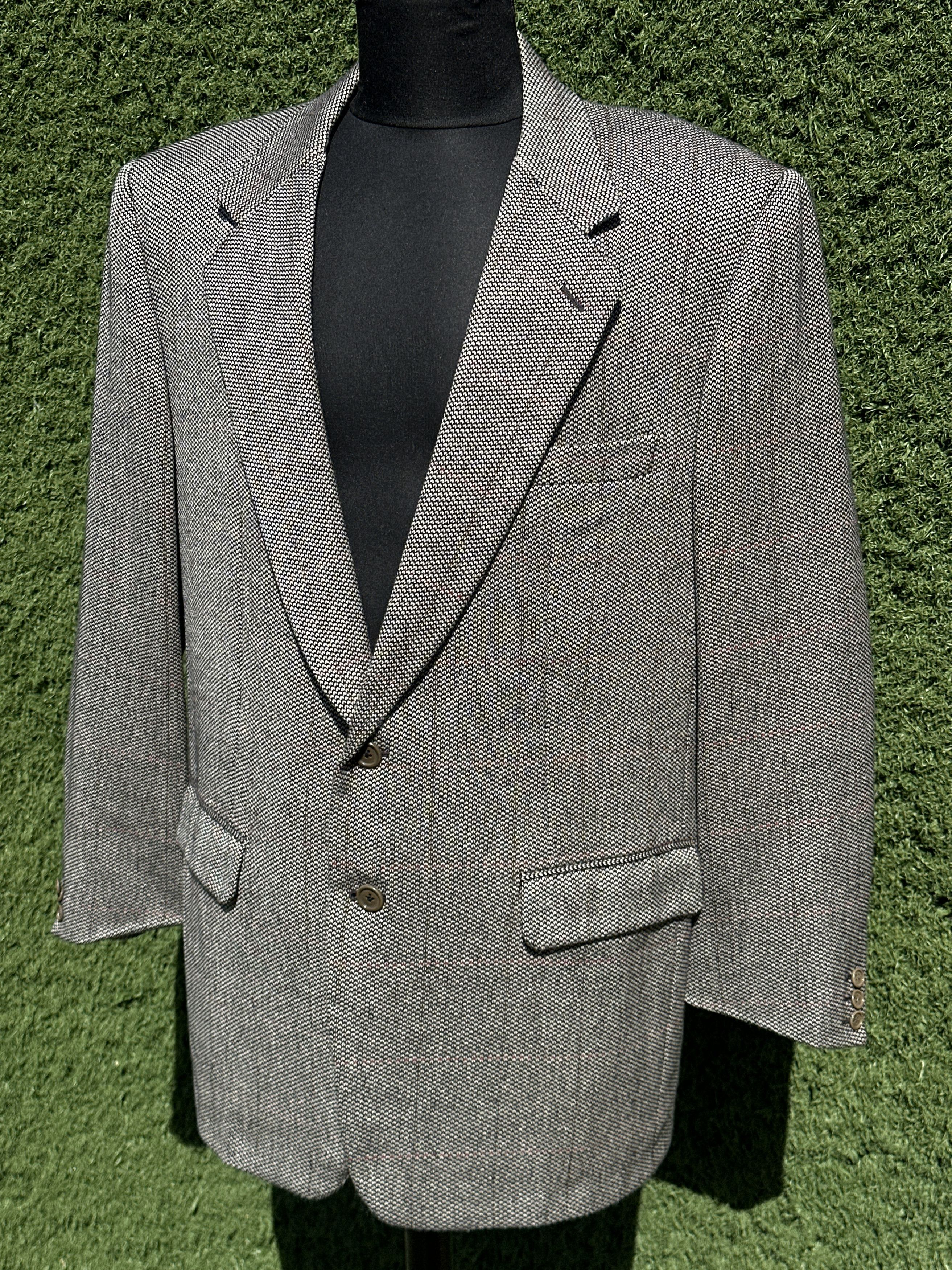 Burberry Burberrys Wool Cashmere Houndstooth Blazer Size 56 R Size 54R - 8 Thumbnail