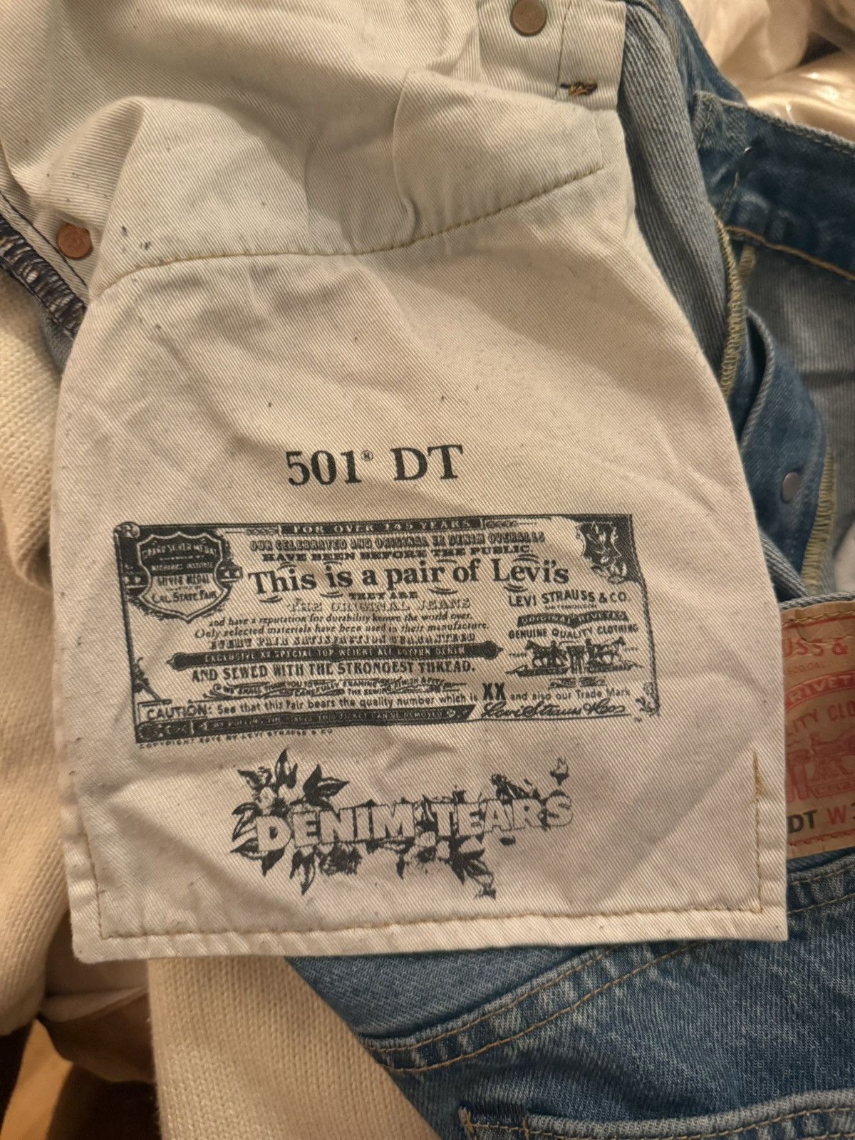 DENIM TEARS ORIGINAL DENIM TEARS x Levis Jeans Size US 38 / EU 54 - 4 Thumbnail