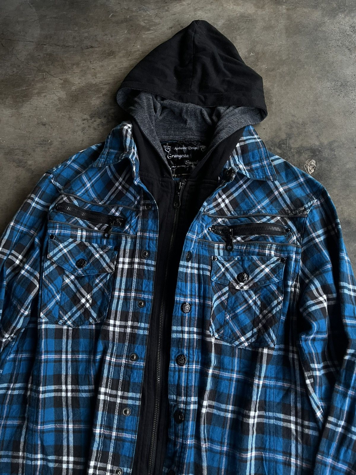 If Six Was Nine JAPANESE GRANGESTA STANDARD DOUBLE LAYER HOODIE PUNK VKEI Size US M / EU 48-50 / 2 - 5 Thumbnail