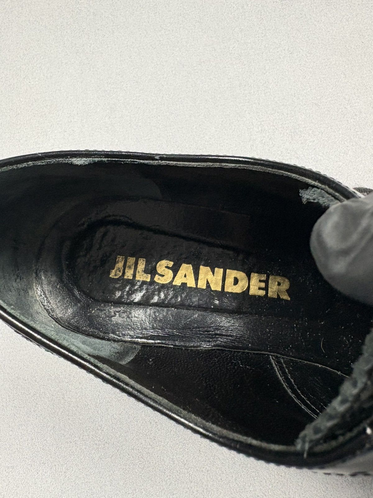 Jil Sander Jil Sander Black Leather Brogue Lug Sole Shoes Size 39 Rare Size US 6 / EU 39 - 16 Thumbnail