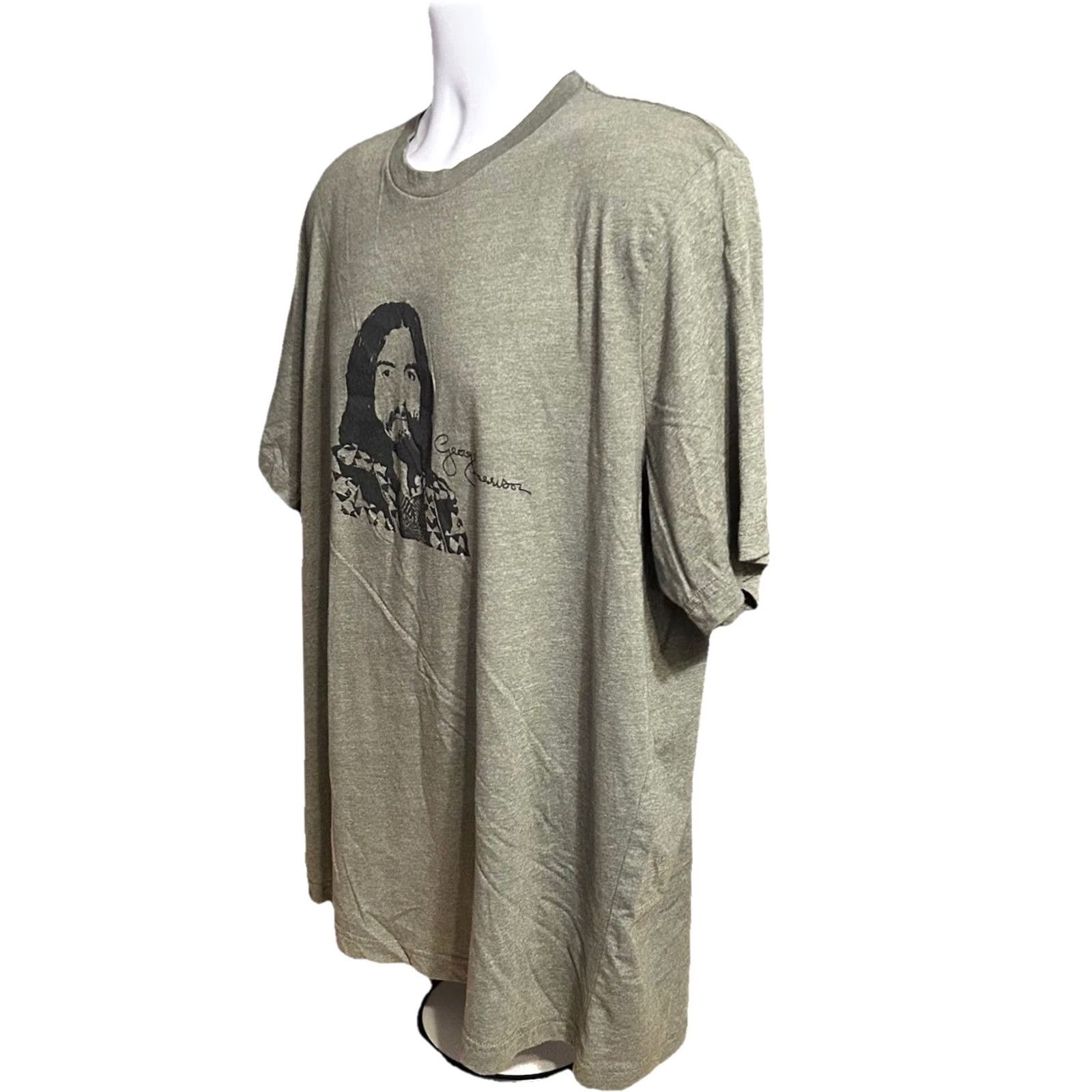 George VINTAGE George Harrison Shirt Men 2XL Heather Green Short Sleeve Front Face Graphic Size US XXL / EU 58 / 5 - 3 Thumbnail