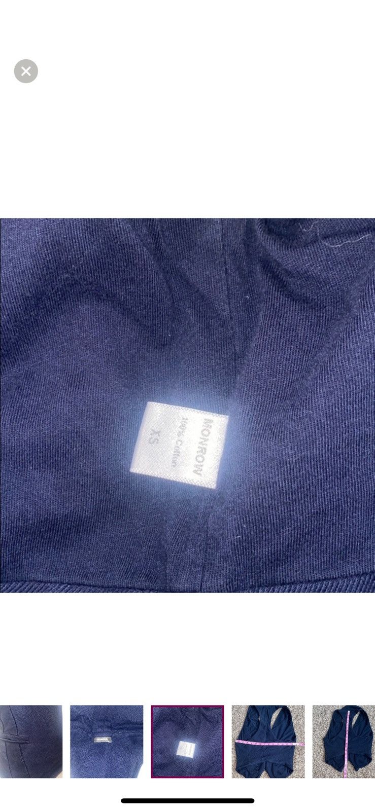MONROW Monrow revolve XS navy blue vest Size XS / US 0-2 / IT 36-38 - 6 Thumbnail