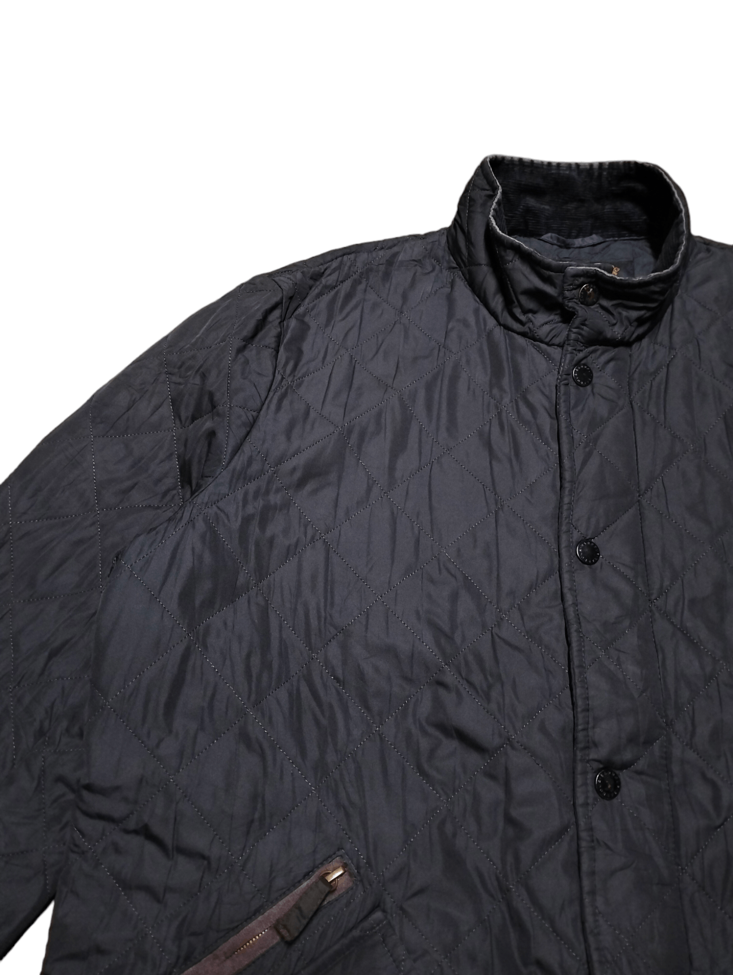 Barbour Vintage Barbour Quilted Zipper Button Jacket Sunfaded Size US M / EU 48-50 / 2 - 4 Thumbnail
