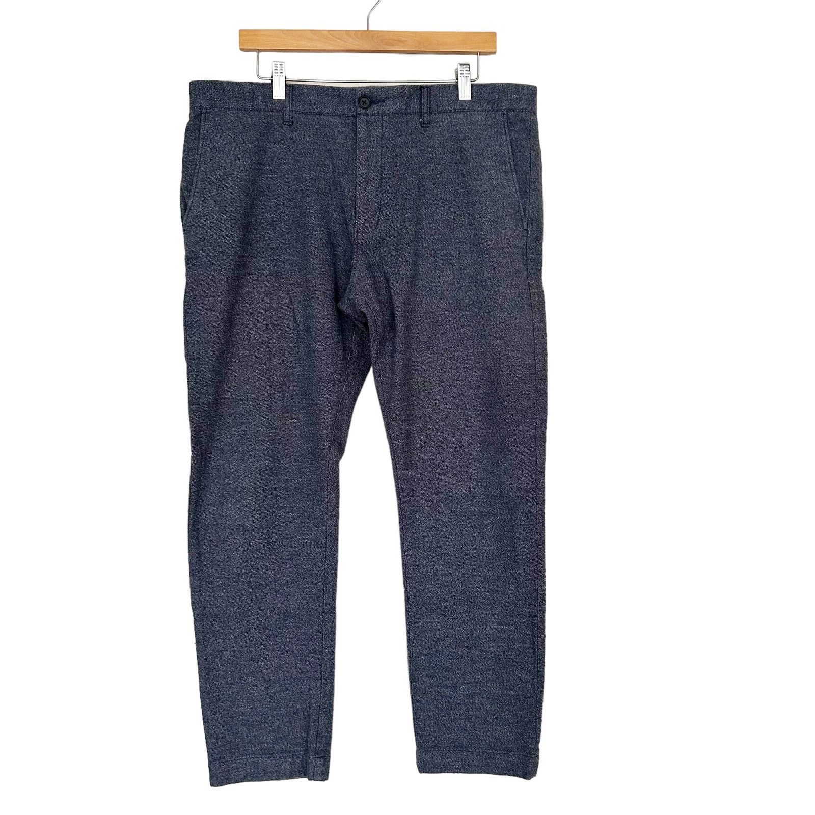 J.Crew J. Crew Blue Flex Slim Fit Flat Front Pants Sz 36x30 Size US 36 / EU 52 - 1 Thumbnail