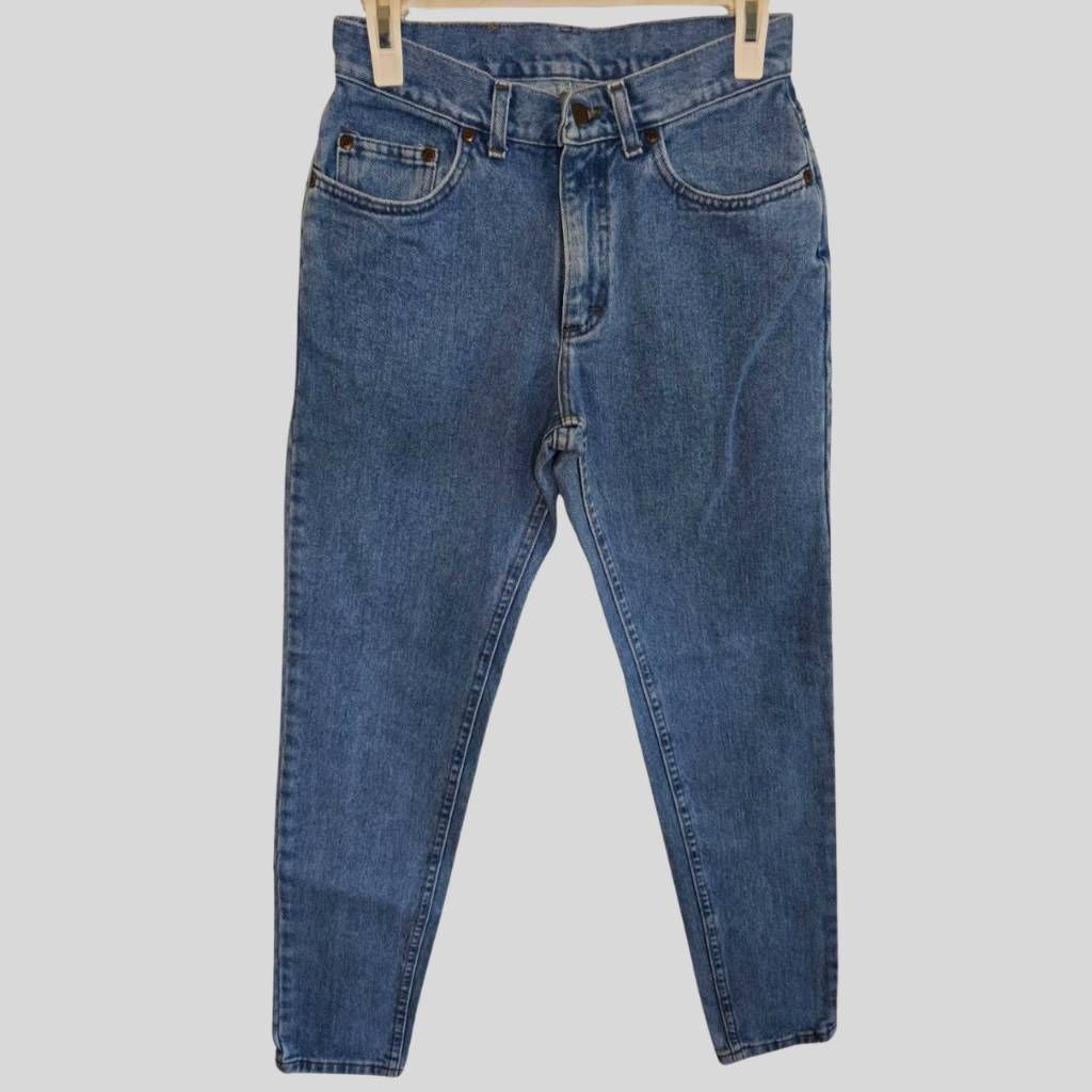 Lee Lee High Rise Tapered Leg Jeans Juniors 7 Women’s 4 Medium W Size 27" / US 4 / IT 40 - 1 Thumbnail
