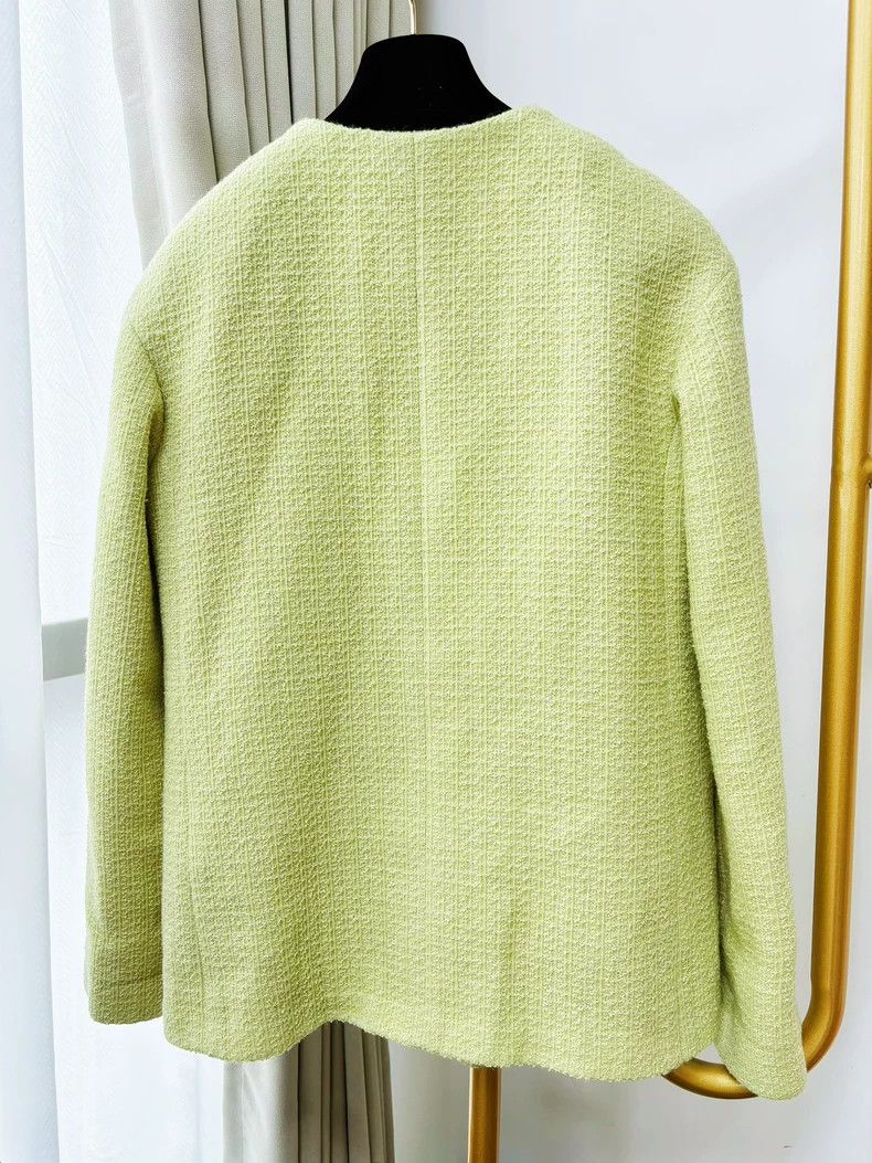 Chanel Chanel 20K popular avocado green braided long-sleeved jack Size XS / US 0-2 / IT 36-38 - 3 Thumbnail