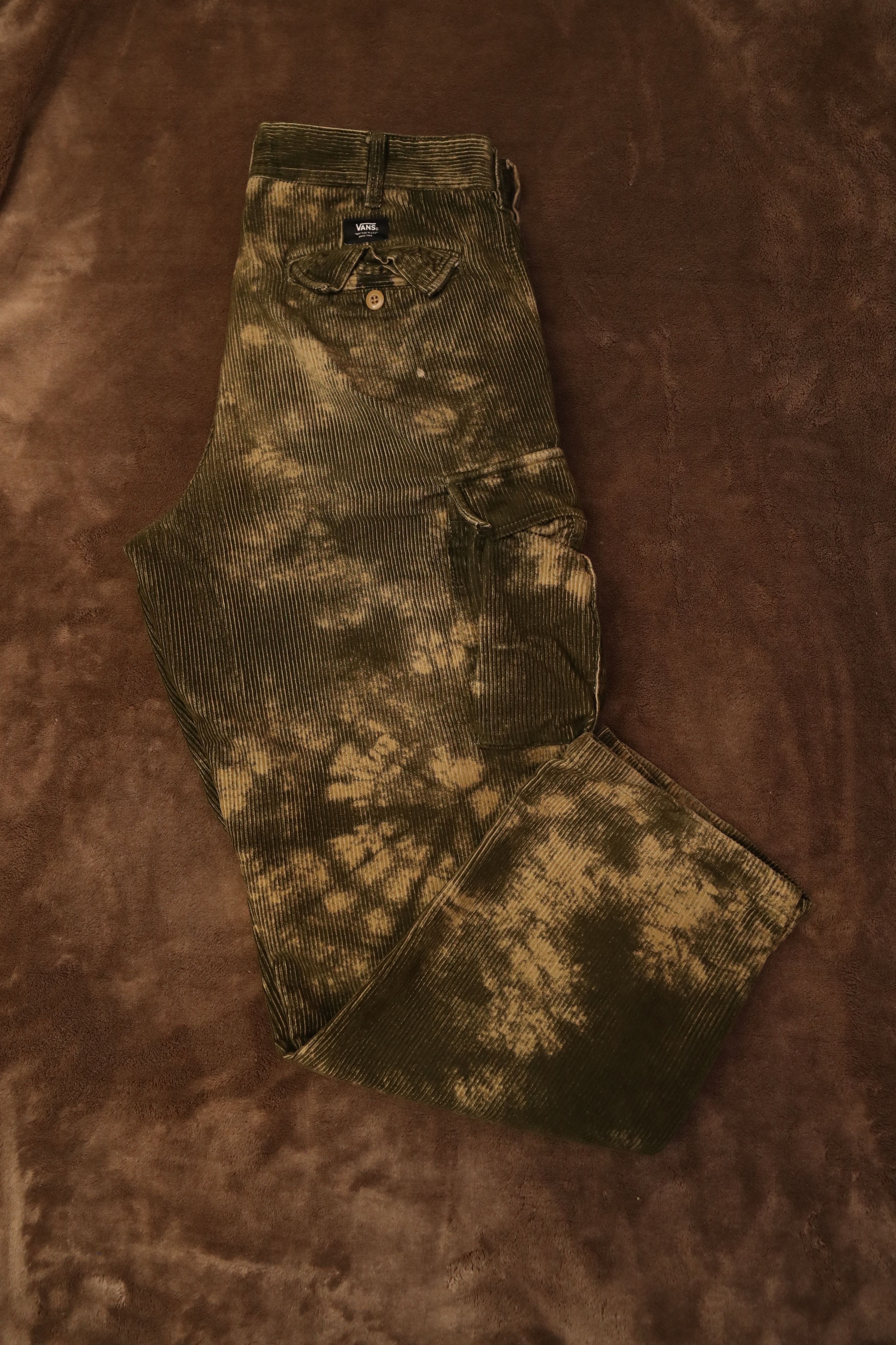 Vans Vans Corduroy Loose Tapered Tie Dye Cargo Pants (32) Size US 32 / EU 48 - 3 Thumbnail