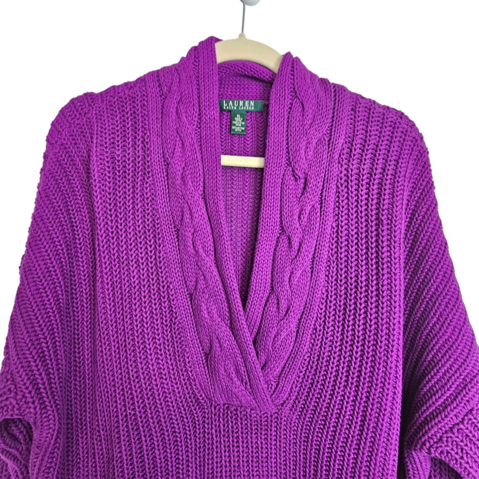 Lauren Ralph Lauren Lauren Ralph Lauren Womens Chunky Oversized Grandpa Sweater Size XL / US 12-14 / IT 48-50 - 2 Thumbnail