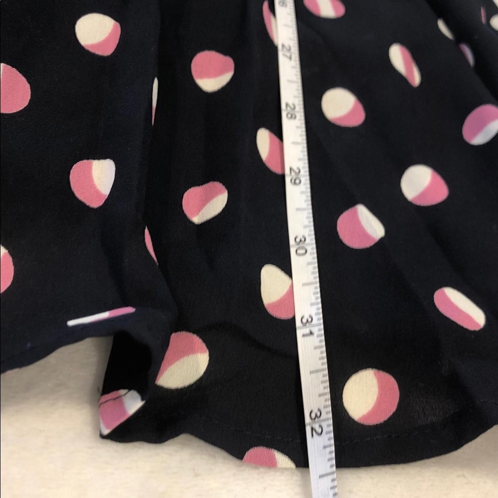 Luchiano Visconti Lush Black sleeveless mini dress Pink White Polka Dots SZ XS Size XS / US 0-2 / IT 36-38 - 9 Thumbnail