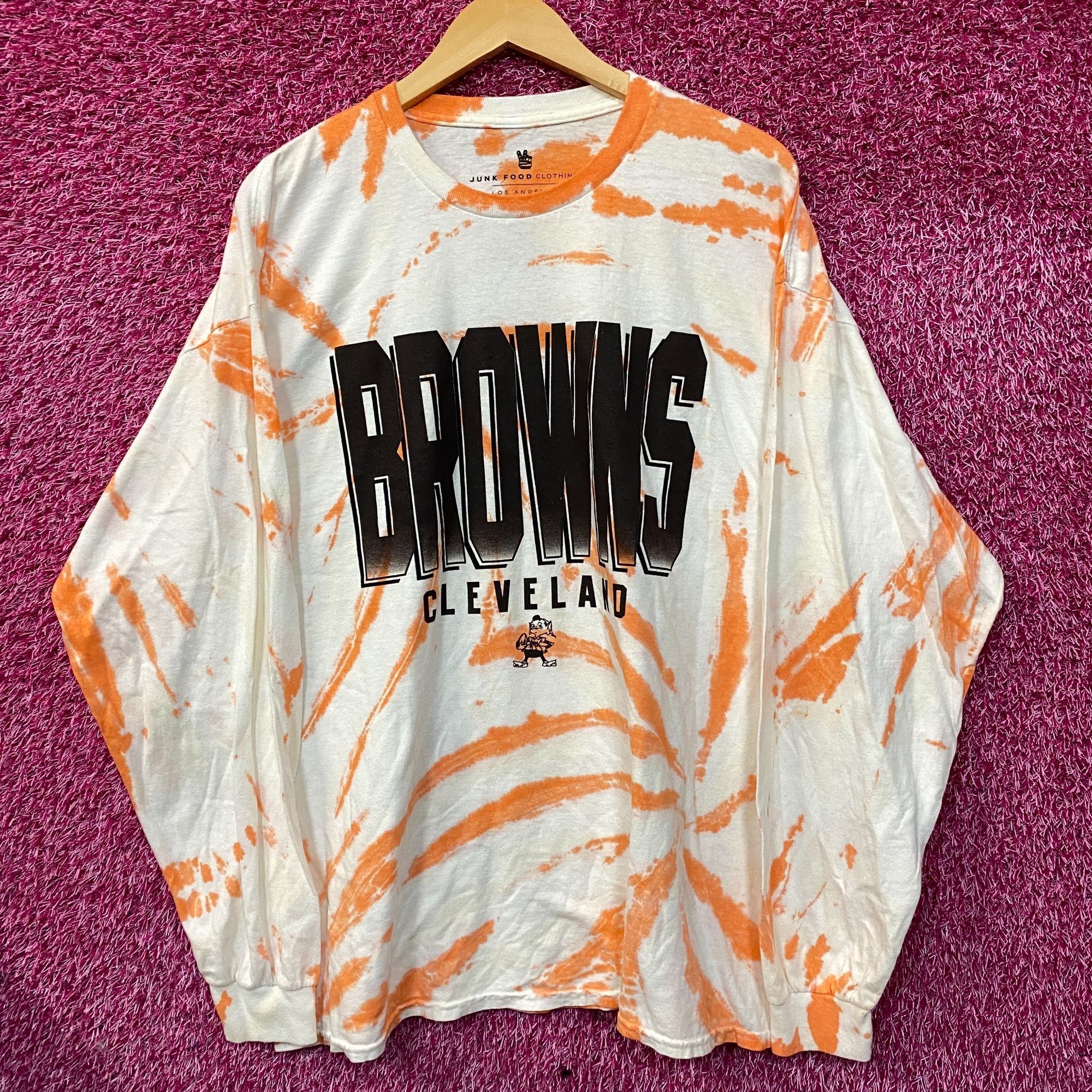 Junk Food NFL Franchise AFC North Cleveland Browns Tie-Dye Long Sleeve Size US L / EU 52-54 / 3 - 1 Thumbnail