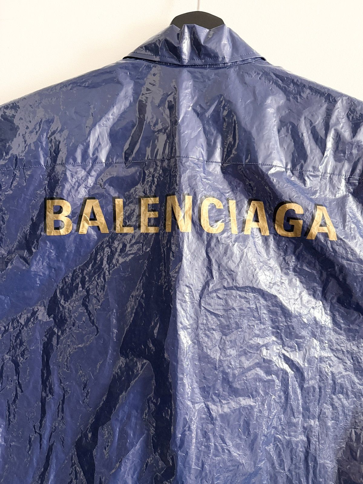 Balenciaga ARCHIVAL! Balenciaga SS18 Garbage Bag Shirt Size US L / EU 52-54 / 3 - 4 Thumbnail