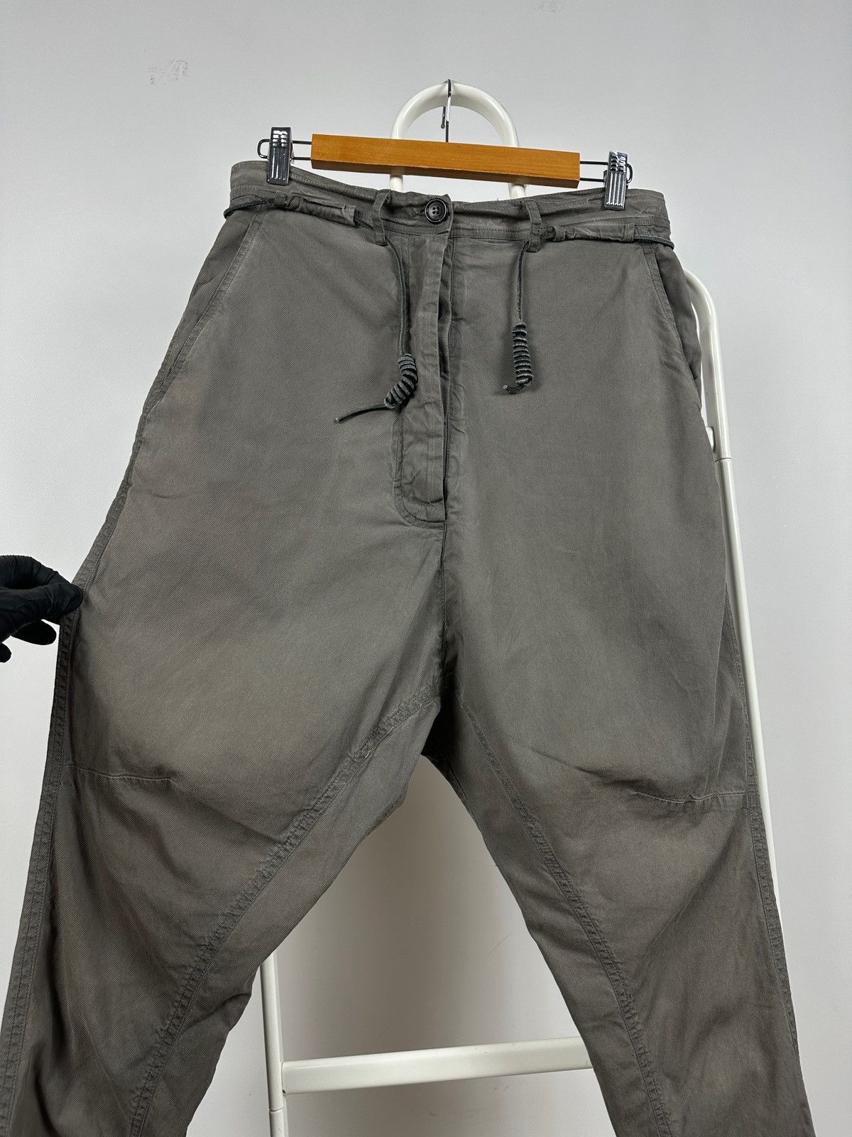 Rundholz Rundholz DIP Drop Crotch Drawstring Waist Tapered Pants Size 26" / US 2 / IT 38 - 10 Thumbnail