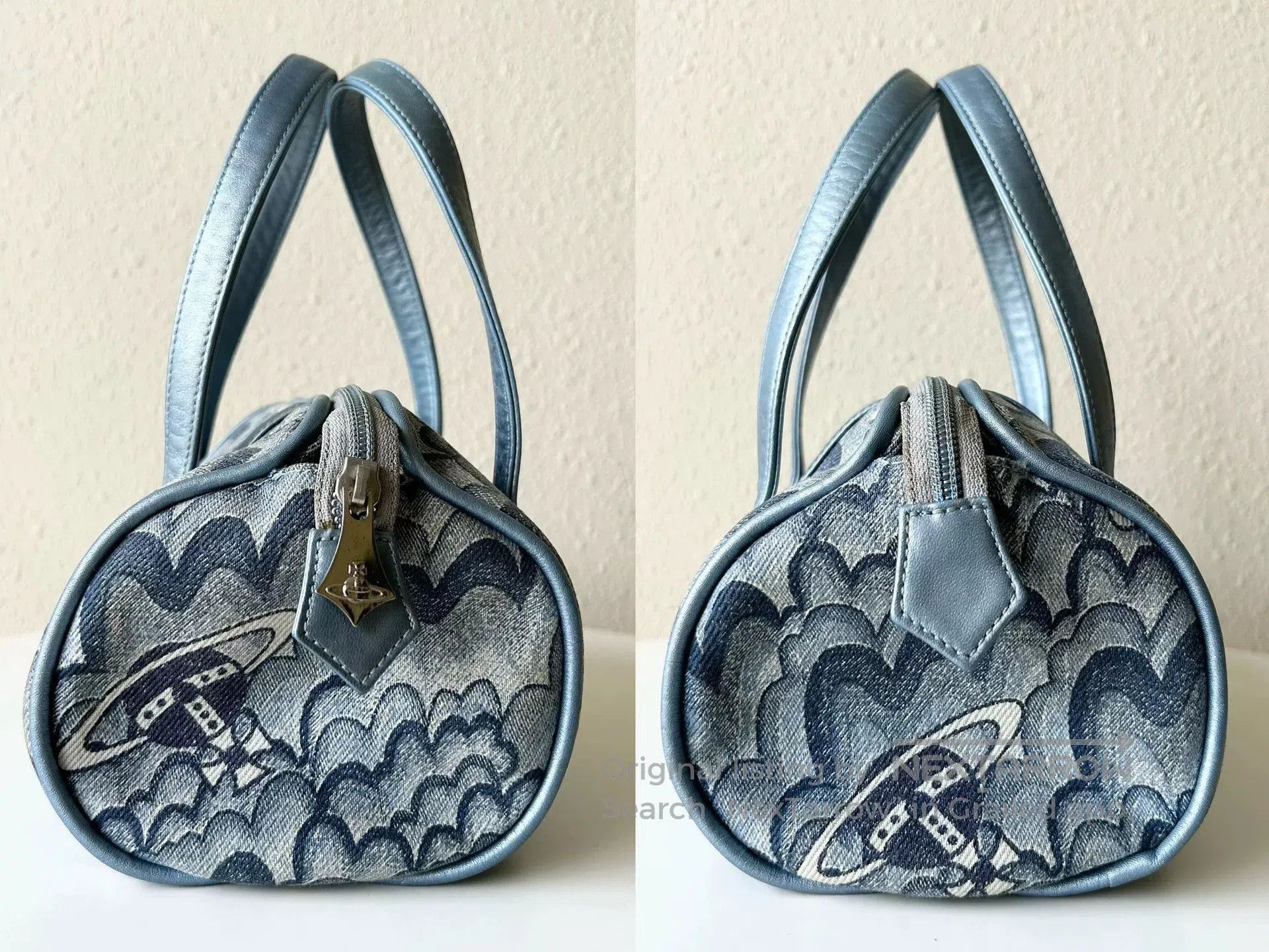 Vivienne Westwood Vivienne Westwood 90s Blue Denim Saturn Bag. Size ONE SIZE - 4 Thumbnail