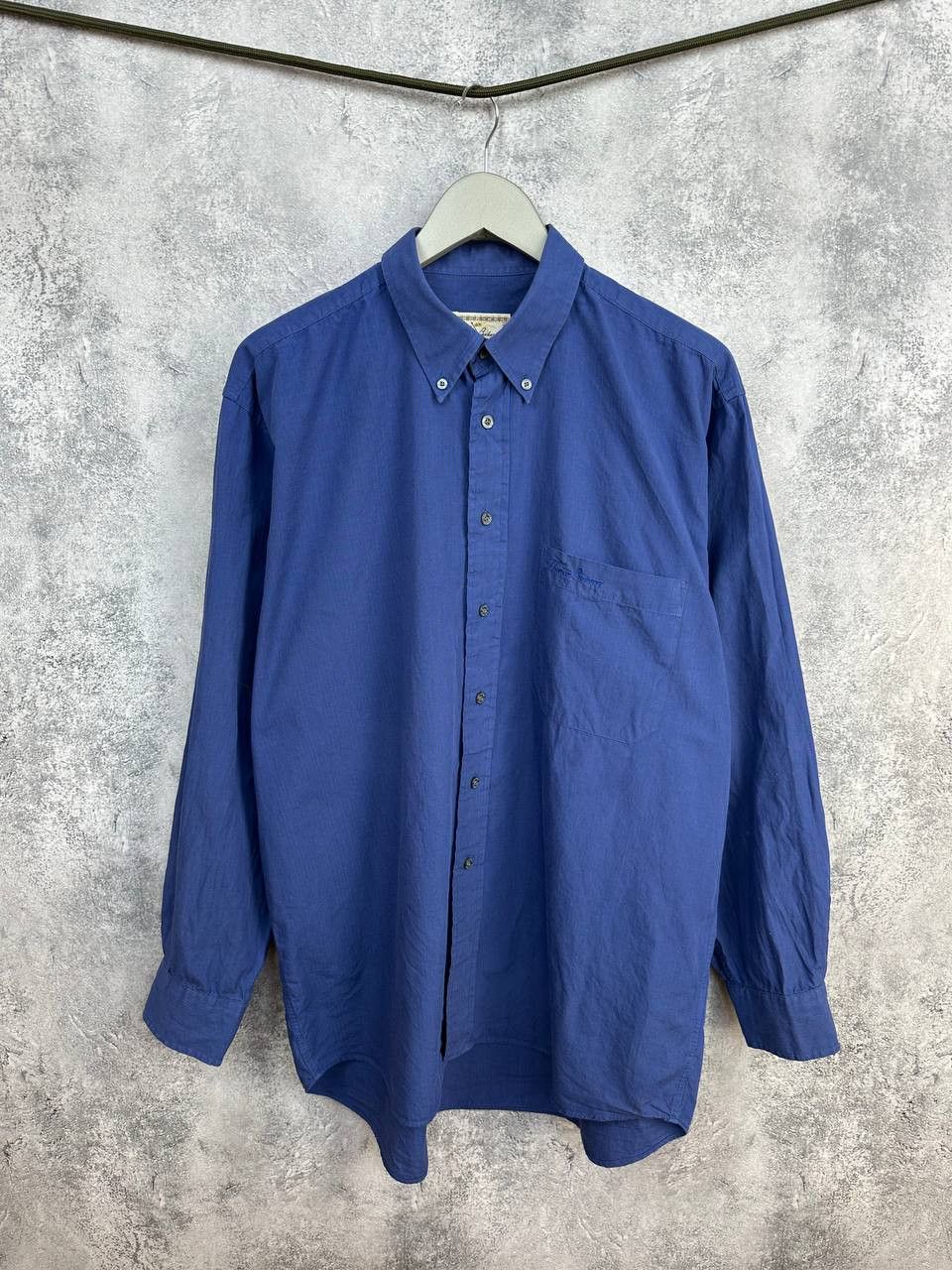 Burberry Thomas Burberry Button Up Shirt Striped Blue LS Button-Down Size US XL / EU 56 / 4 - 1 Thumbnail