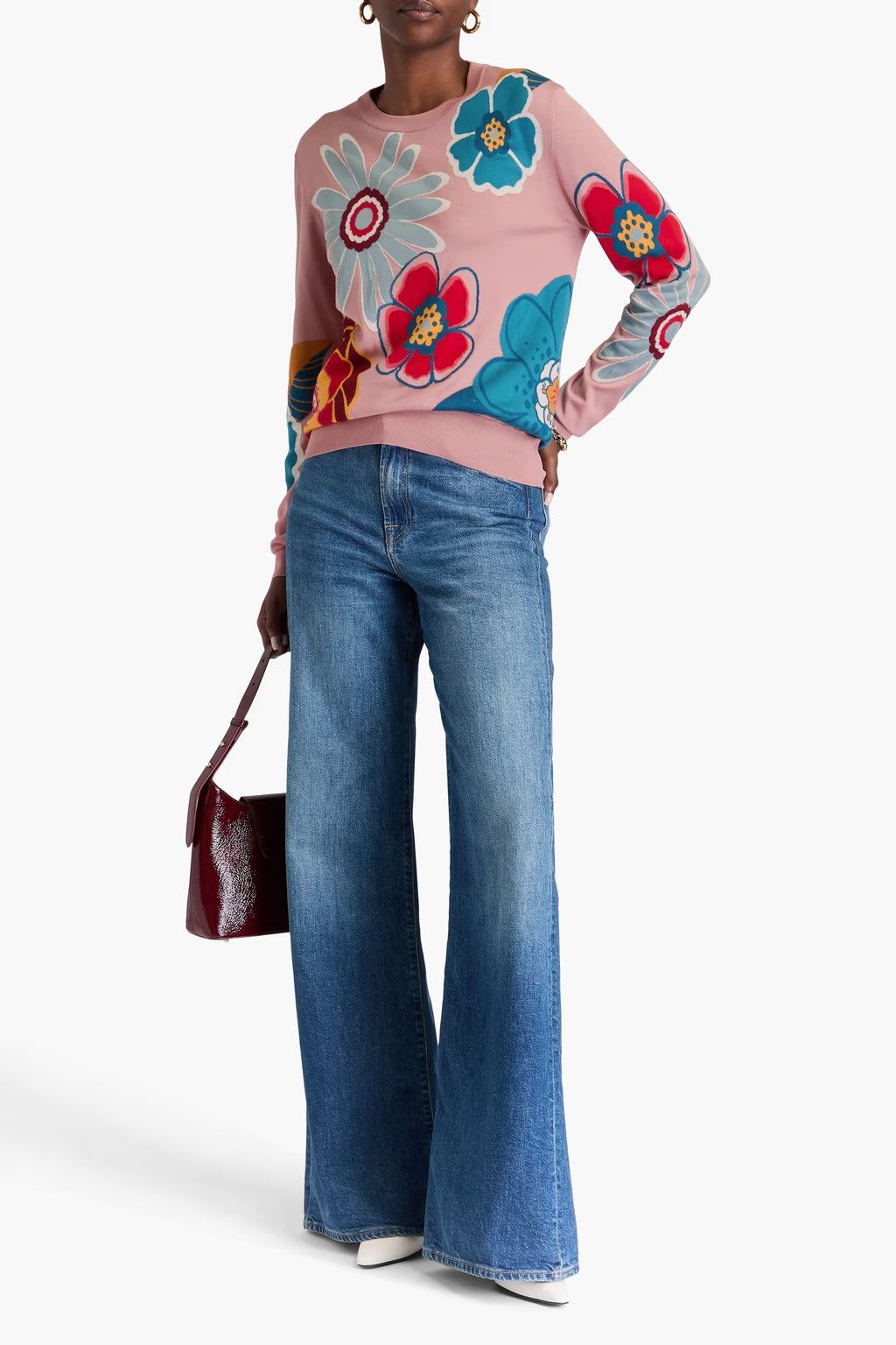 Dolce & Gabbana o1y0925 Floral-Print Sweater in Multicolor Size XS / US 0-2 / IT 36-38 - 2 Thumbnail