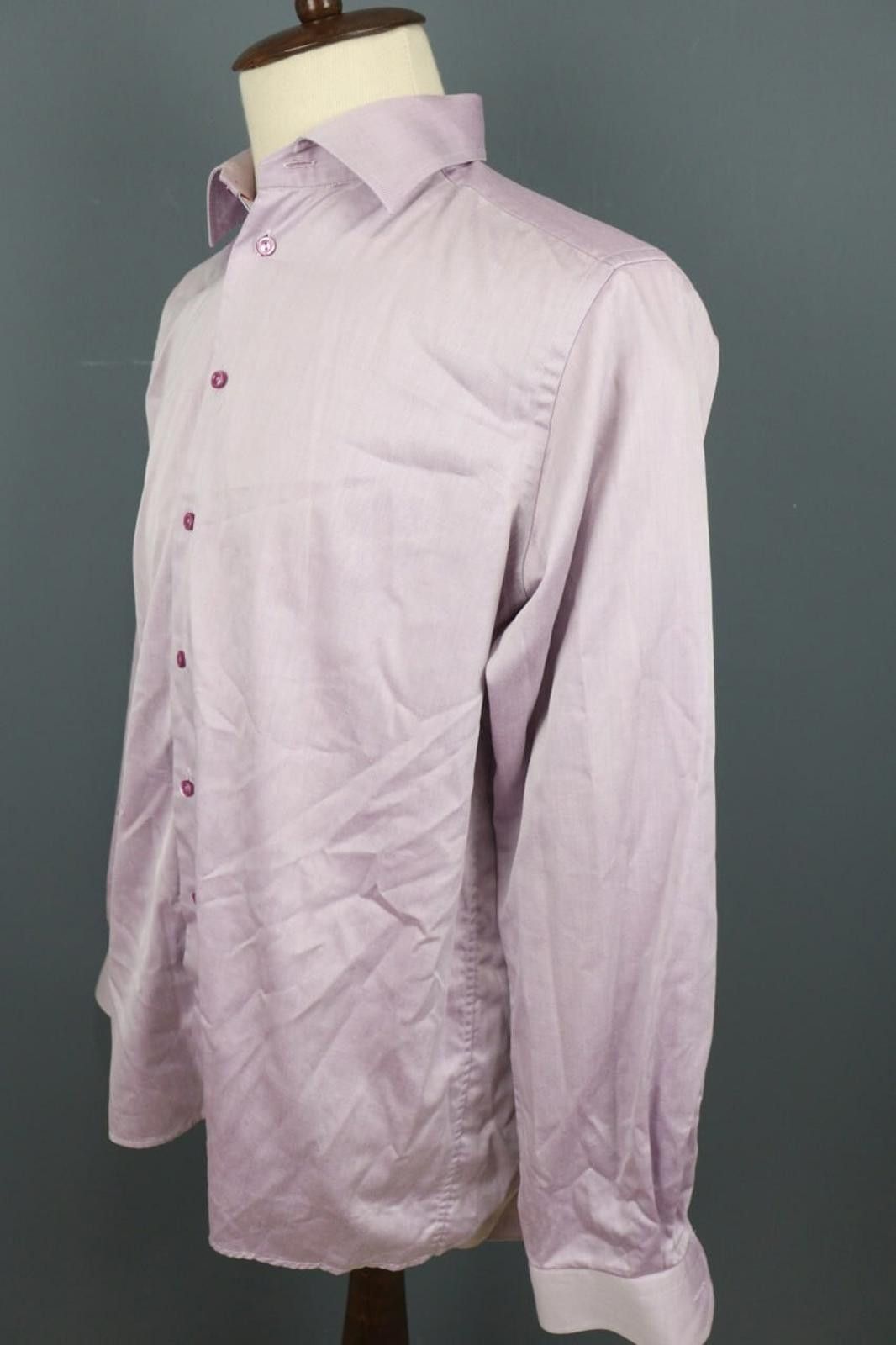 Eton Eton Contemporary Fit Shirt Sz 43 / 17 Purple Button Down Size US M / EU 48-50 / 2 - 6 Thumbnail