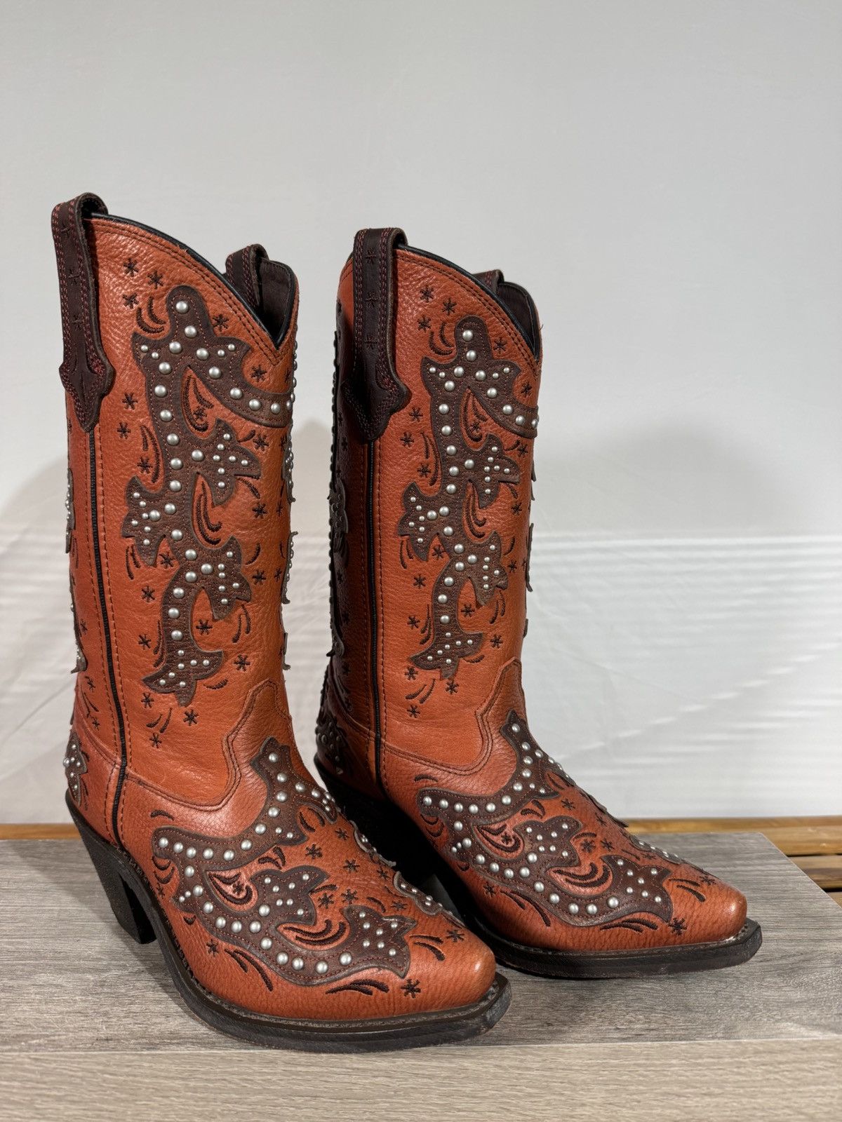 Other Rockin Country Women’s Red Silver Western Cowgirl Boots 6M Size US 6 / IT 36 - 1 Thumbnail