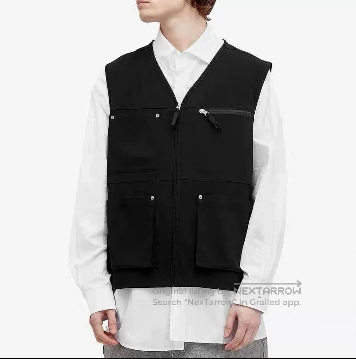 Maison Margiela Maison Margiela 24SS Solid V-Neck Zip Vest. Size US S / EU 44-46 / 1 - 3 Thumbnail